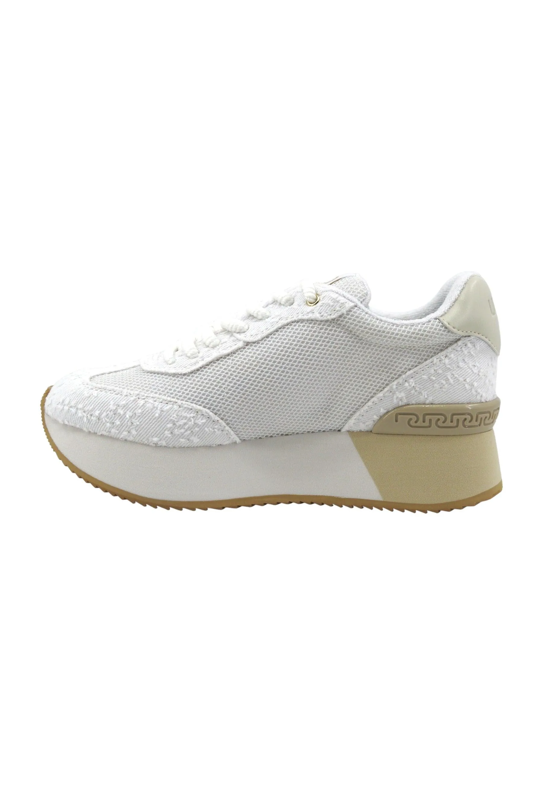 LIU JO Dreamy 03 Sneaker Donna White Gold BA4083TX404