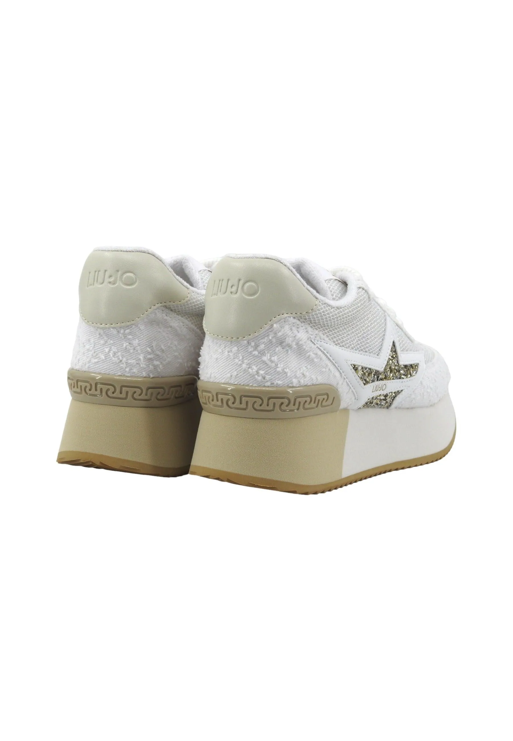 LIU JO Dreamy 03 Sneaker Donna White Gold BA4083TX404