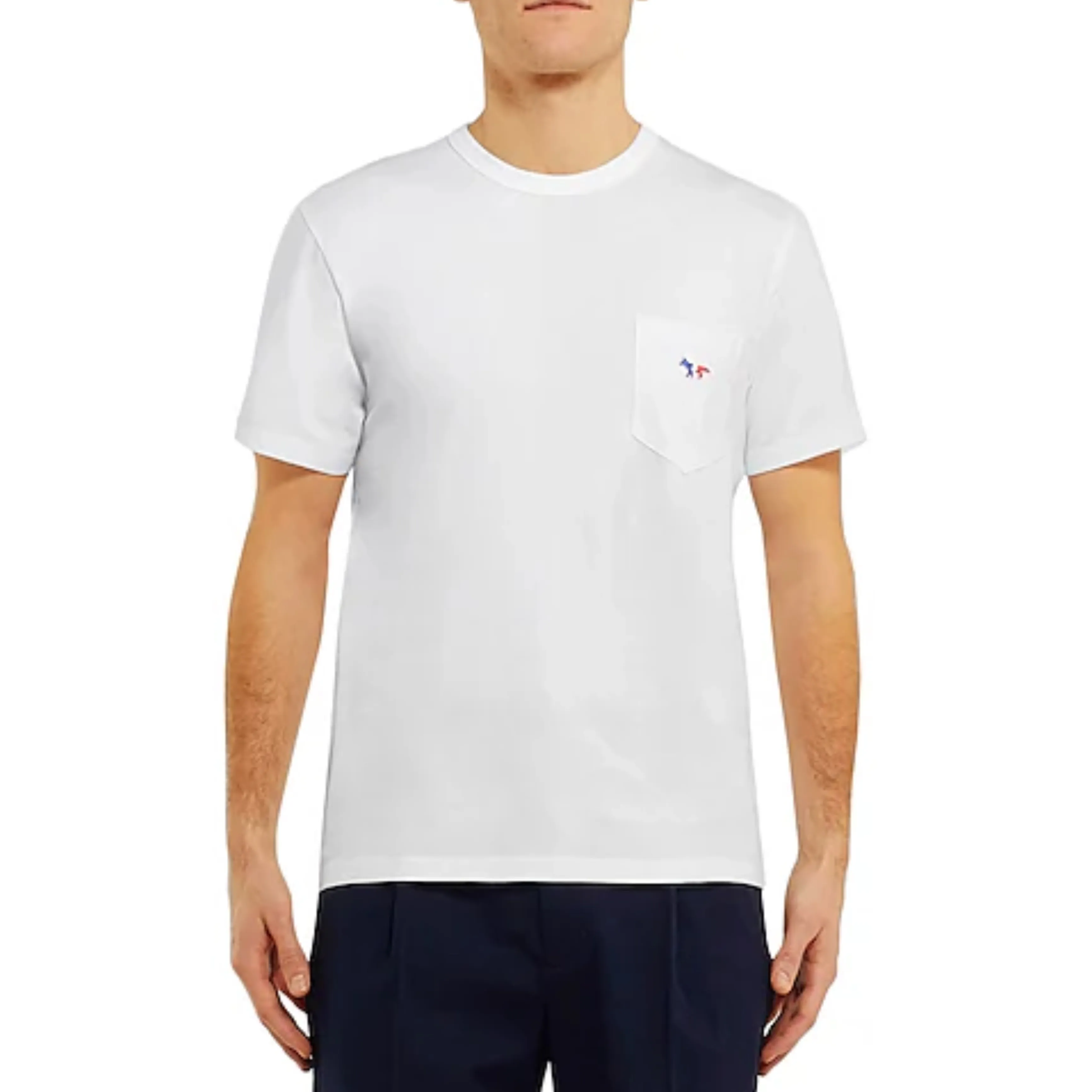 MAISON KITSUNE  |Unisex Street Style V-Neck U-Neck Cropped Plain