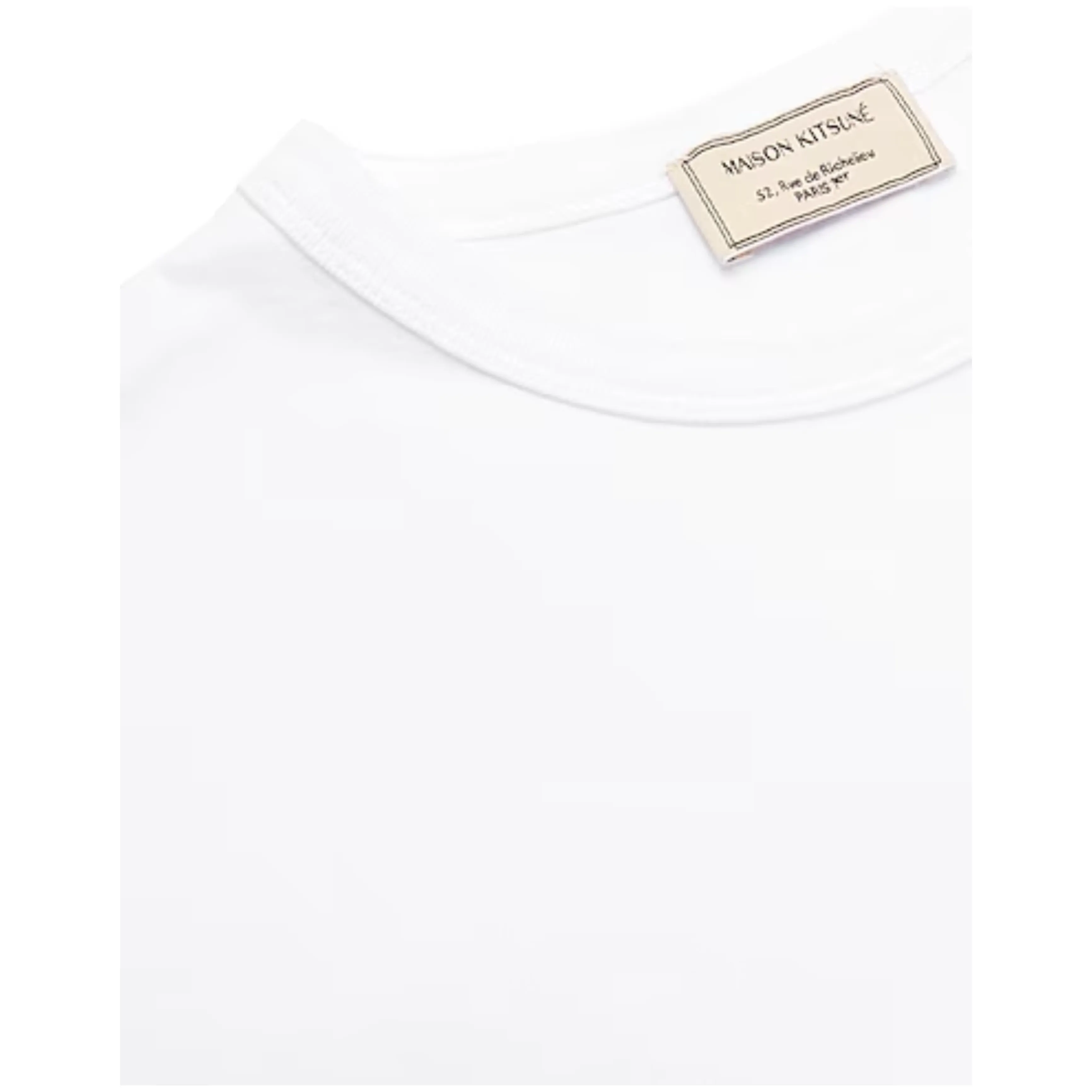 MAISON KITSUNE  |Unisex Street Style V-Neck U-Neck Cropped Plain