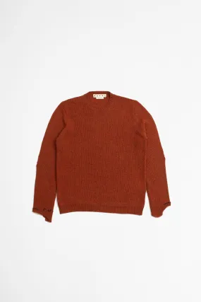 Marni Long-Sleeved Crewneck Sweater Brick