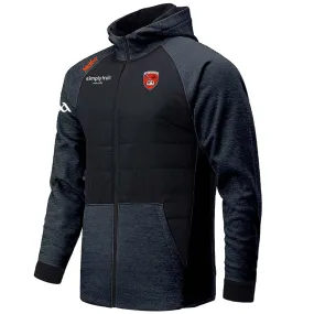 Mc Keever Armagh GAA Official Vital Interlock Hooded Jacket - Adult - Black/Charcoal