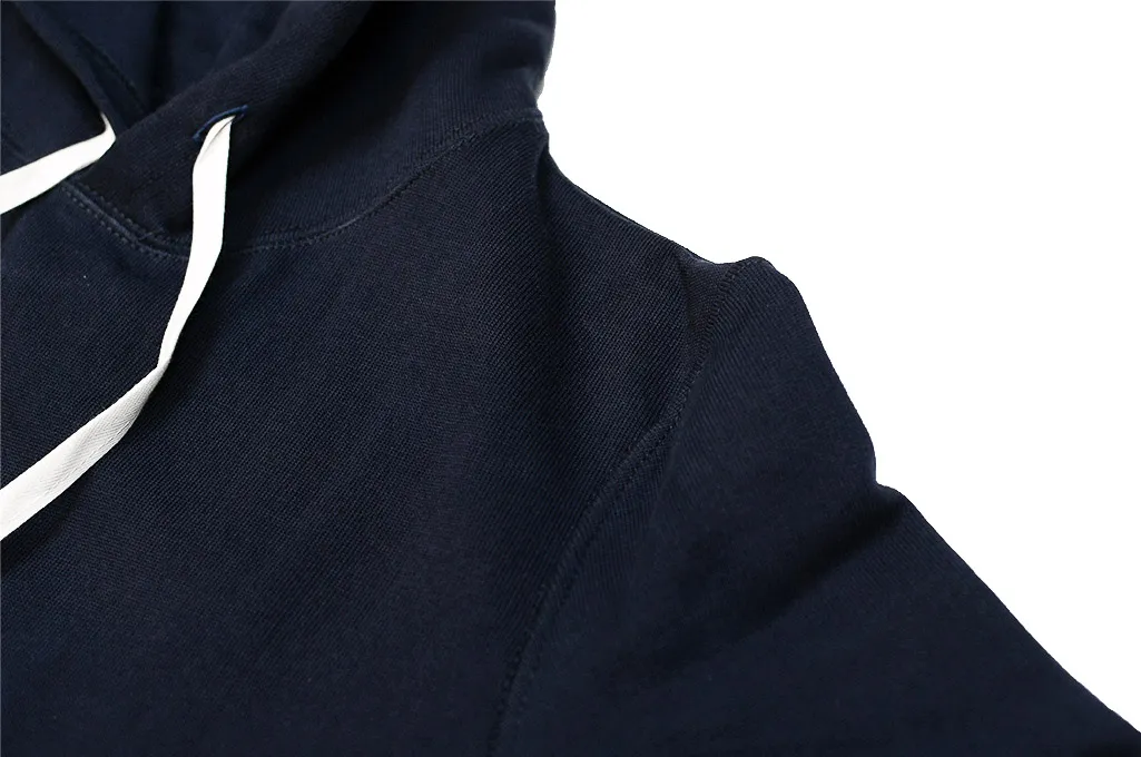 Merz B. Schwanen Heavy Weight Pullover Hoodie - Night Blue - 3S82.68