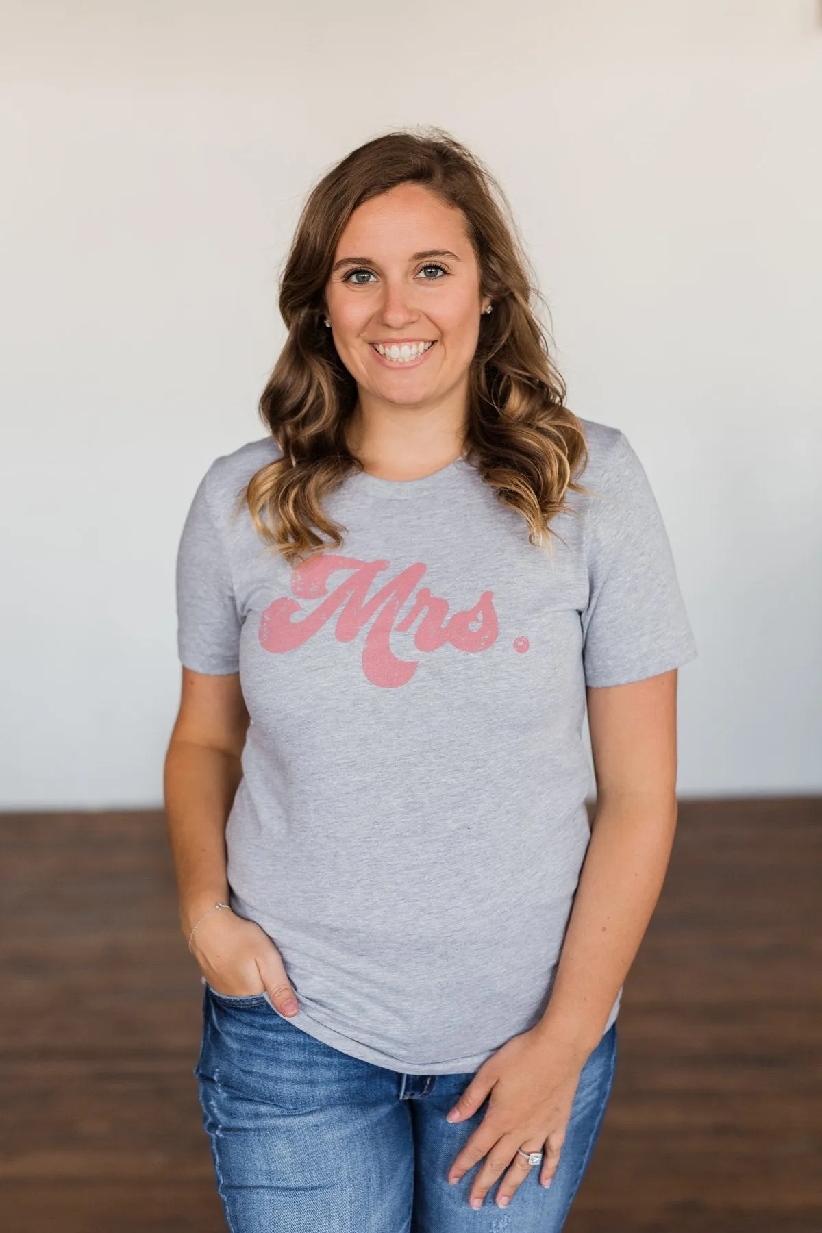 Mrs. Graphic Tee- Grey