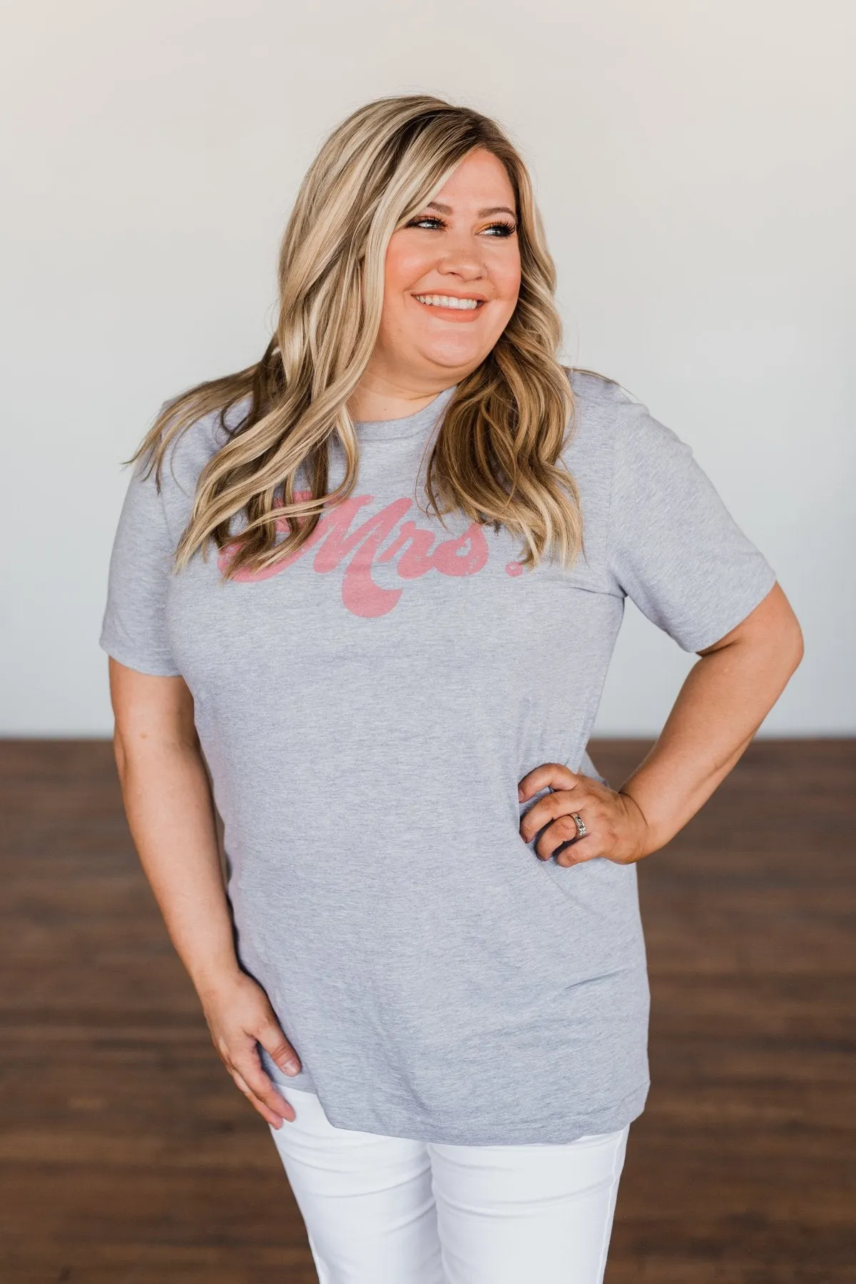 Mrs. Graphic Tee- Grey