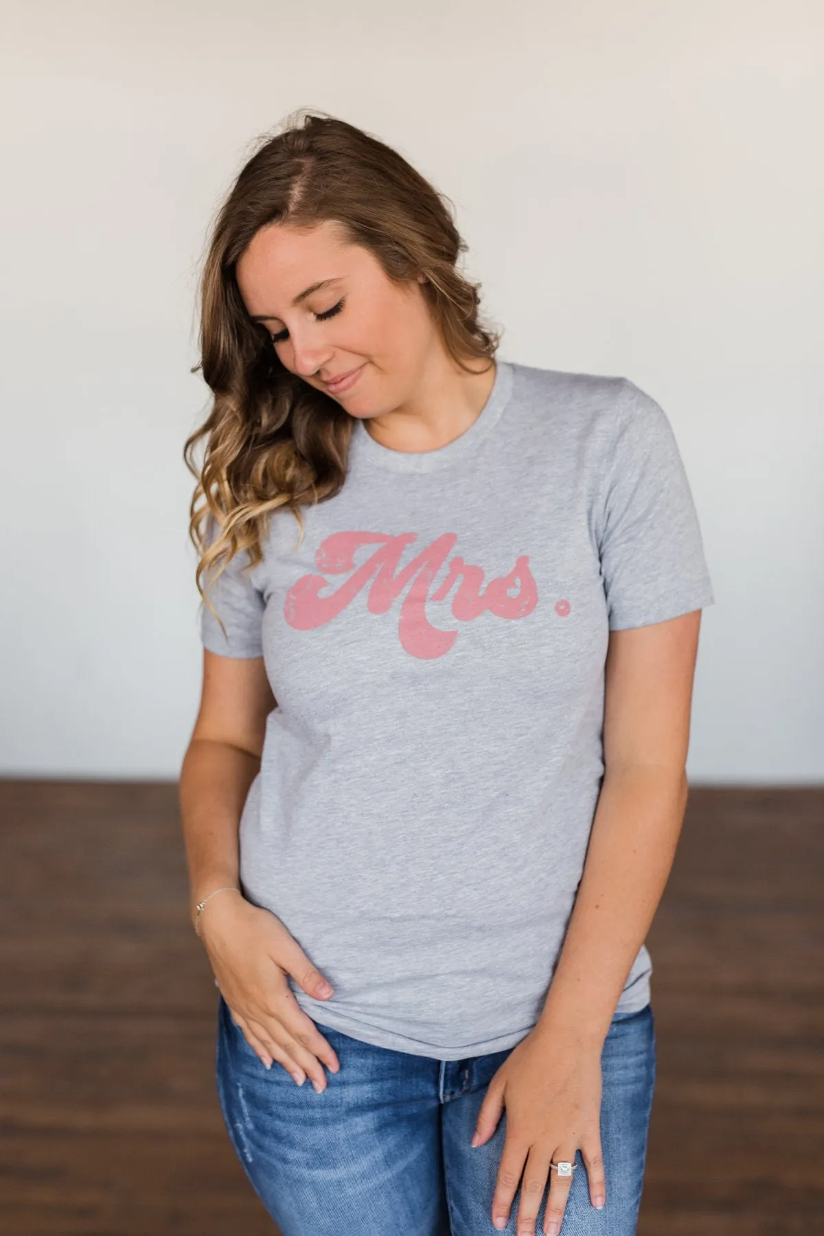 Mrs. Graphic Tee- Grey