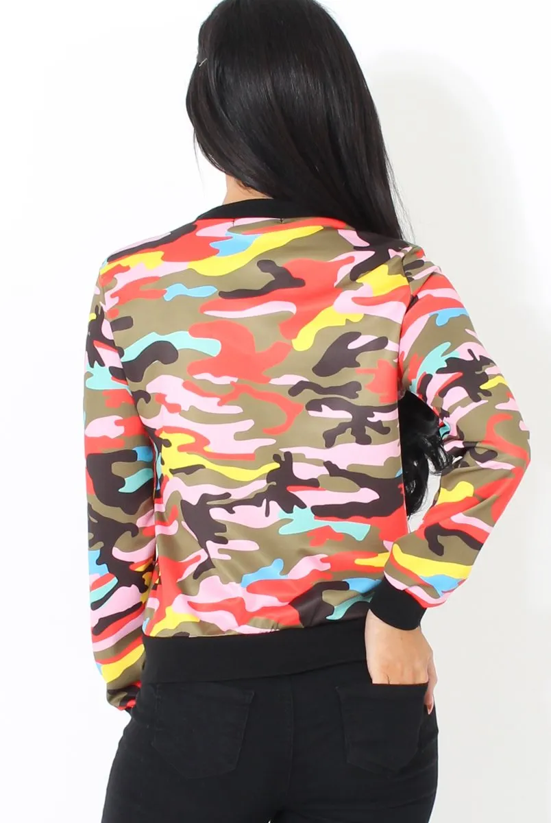 Multi Camo Bomber Jacket - Savannah