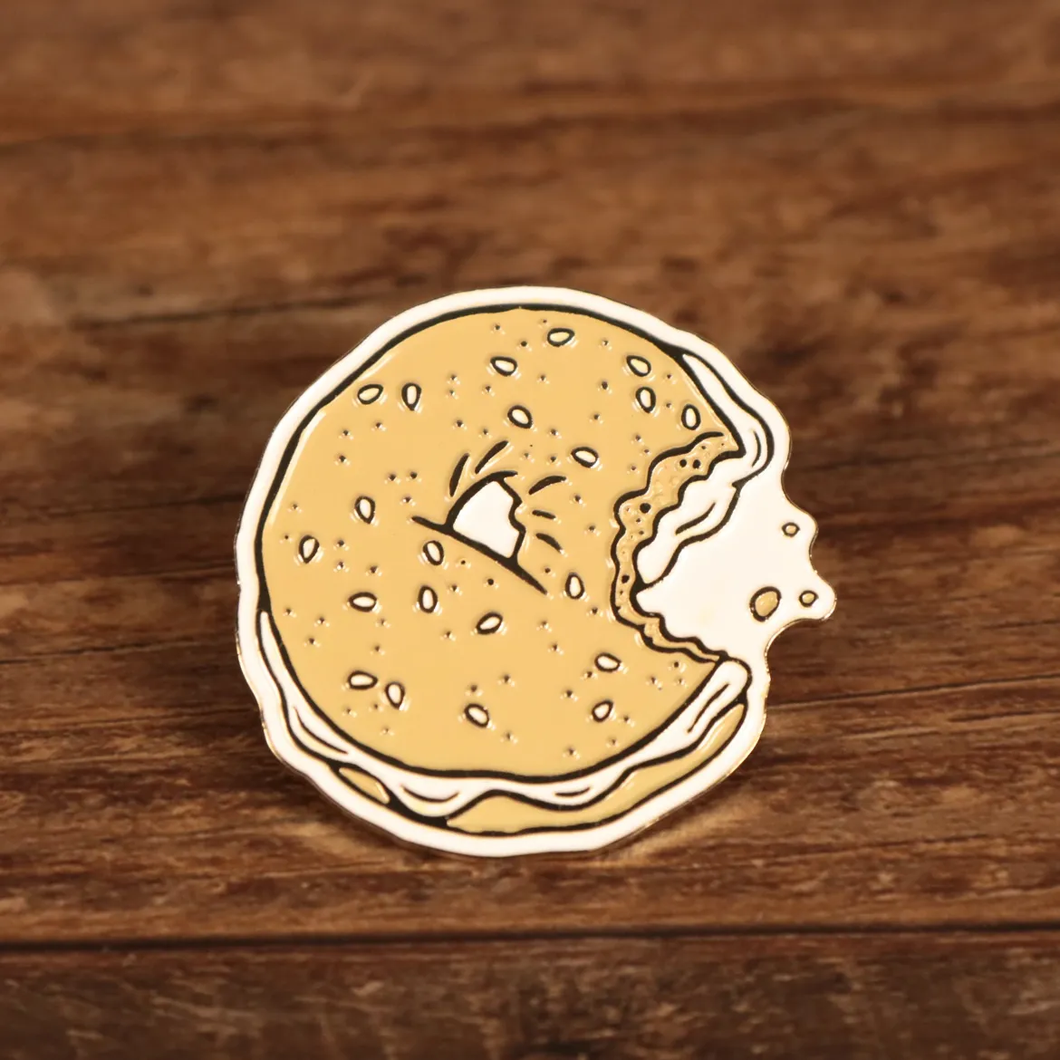 New York Bagel Fitted Cap Pin | Enamel Pin For Hat