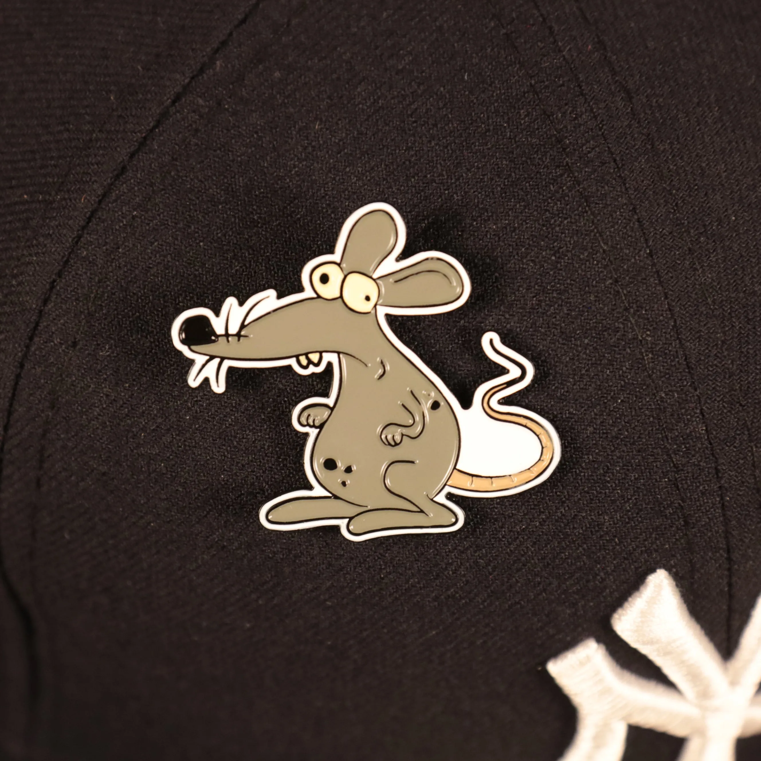 New York Sewer Rat Fitted Cap Pin | Enamel Pin For Hat