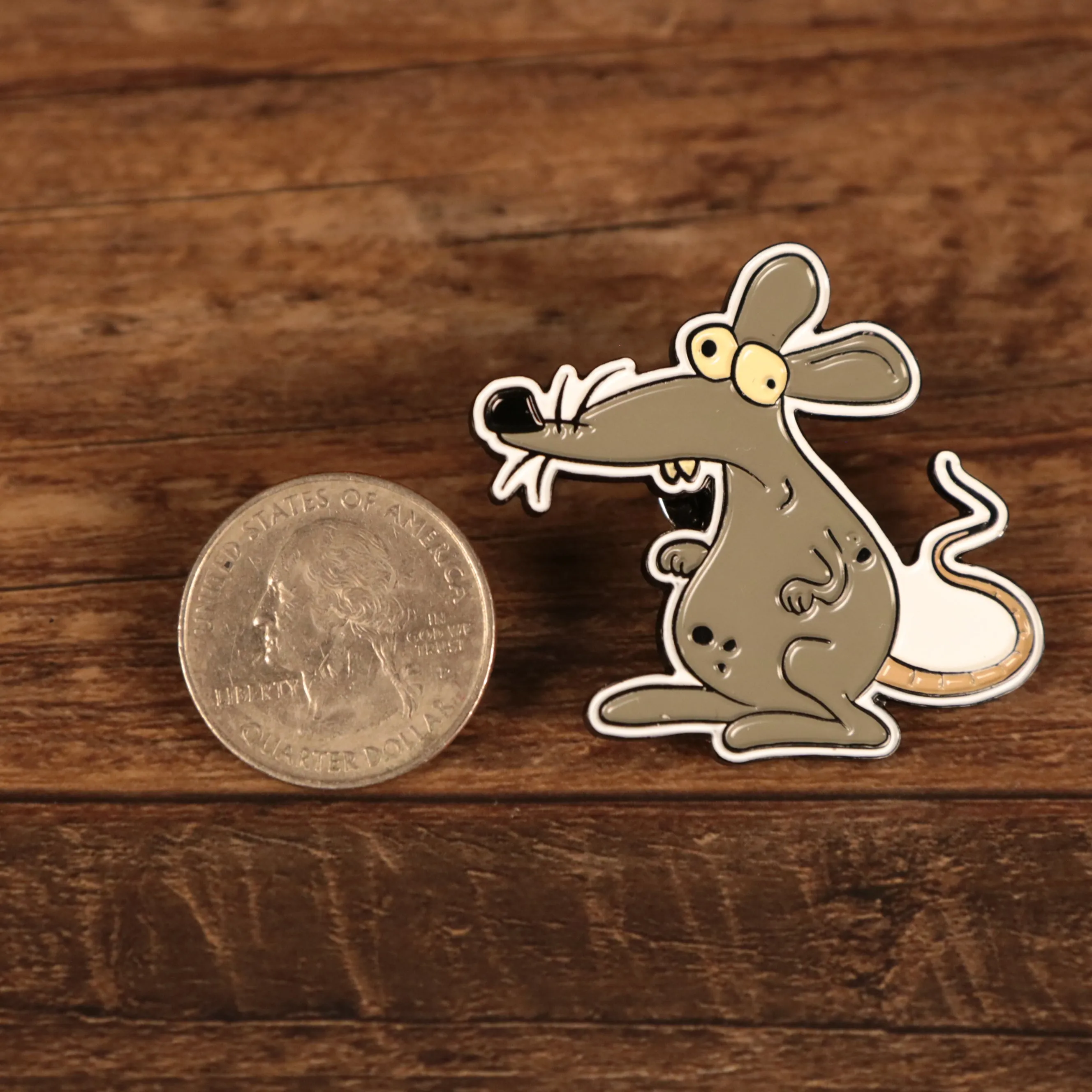 New York Sewer Rat Fitted Cap Pin | Enamel Pin For Hat