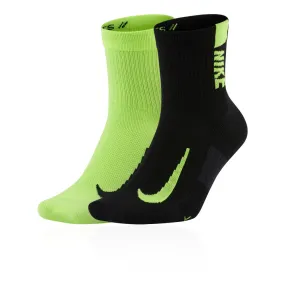 Nike Multiplier Running Ankle Socks (2 Pair) - HO24