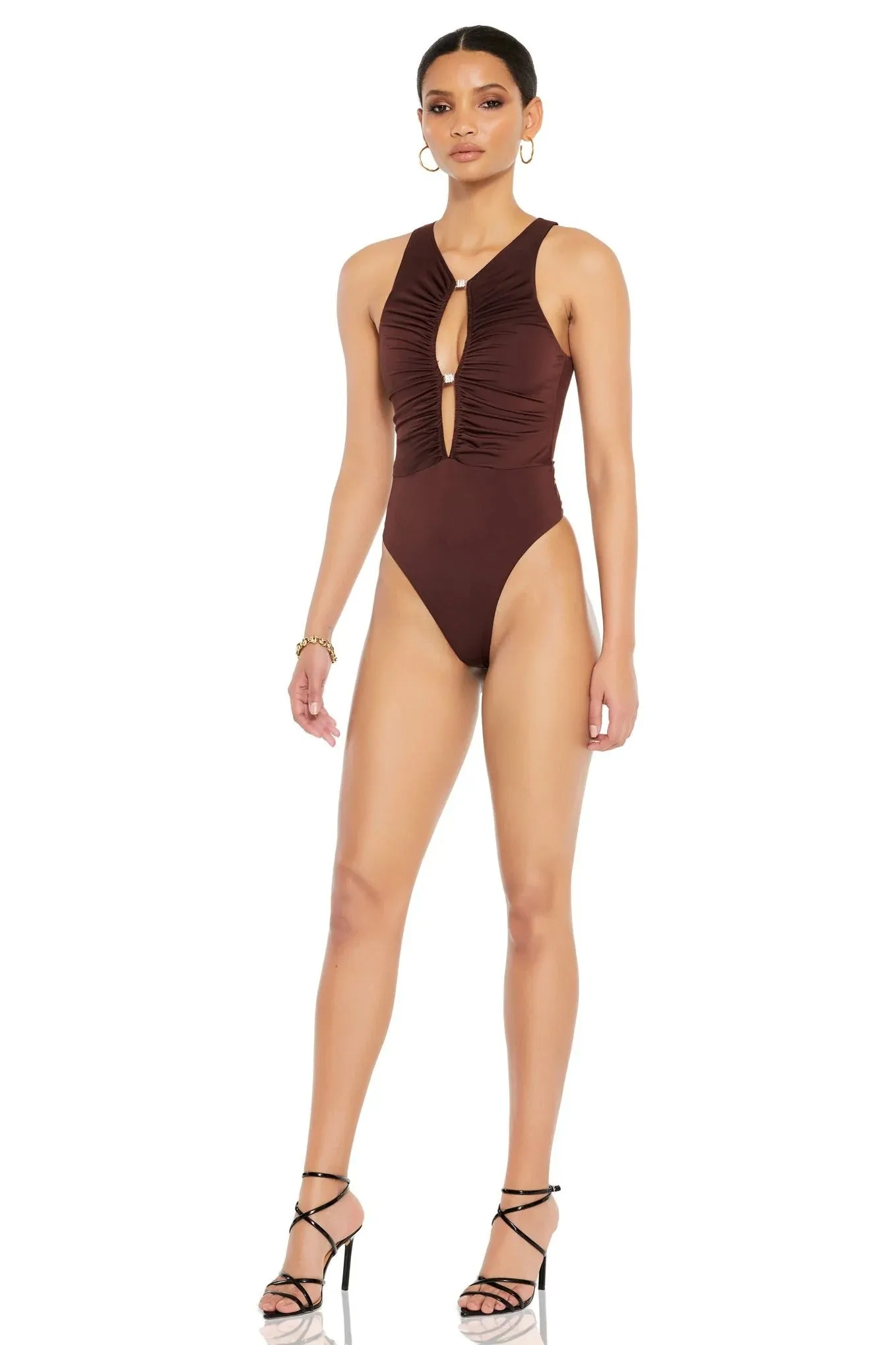 Nookie Clique Bodysuit - Cocoa