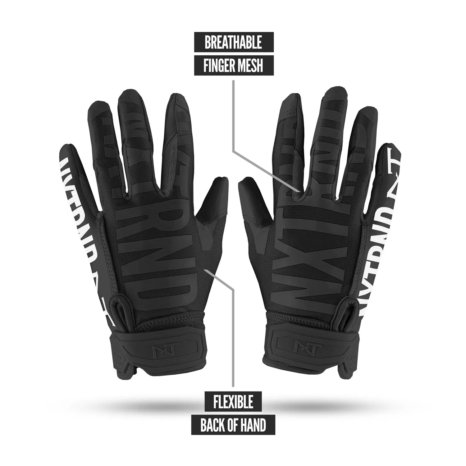 NXTRND G1 Football Gloves Black