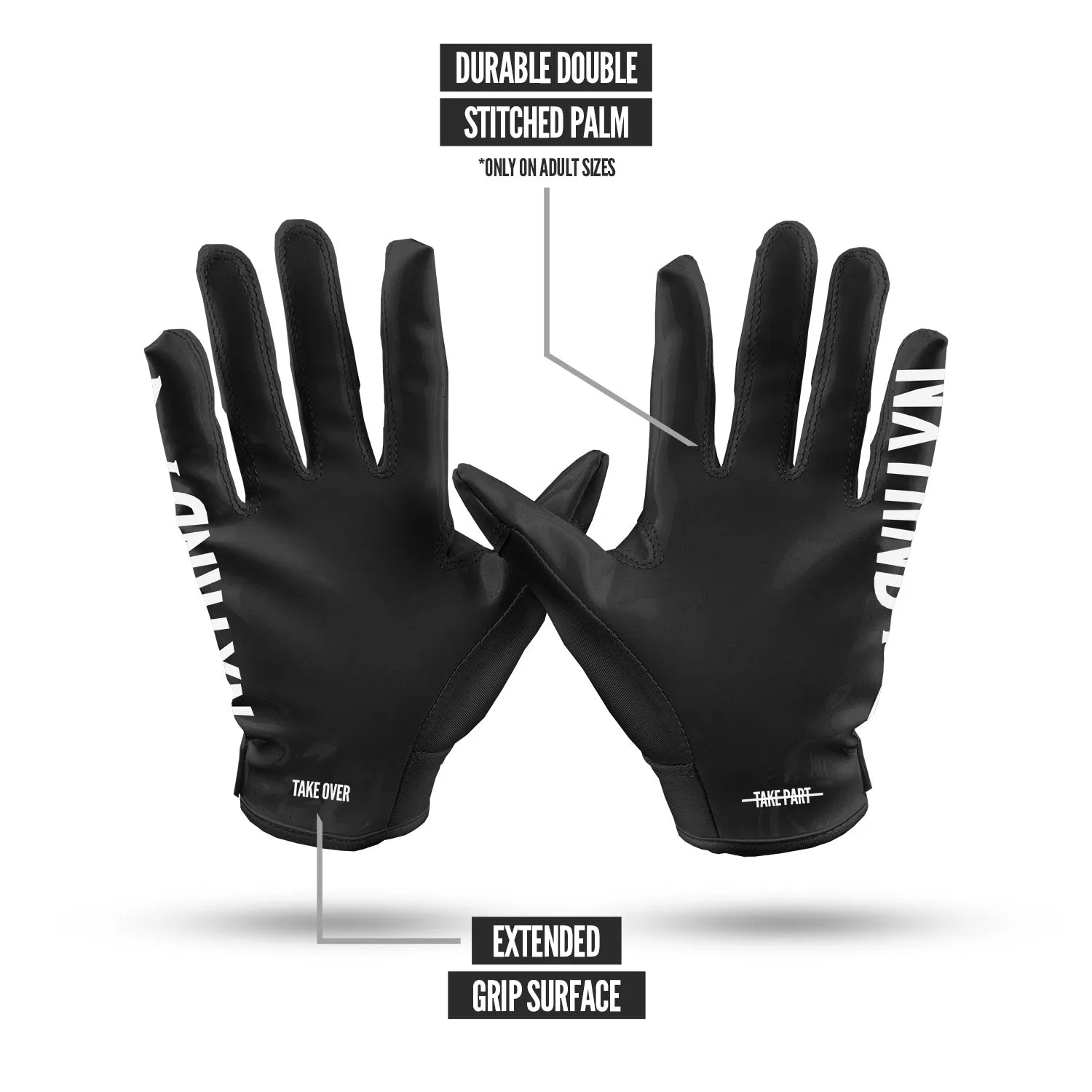 NXTRND G1 Football Gloves Black