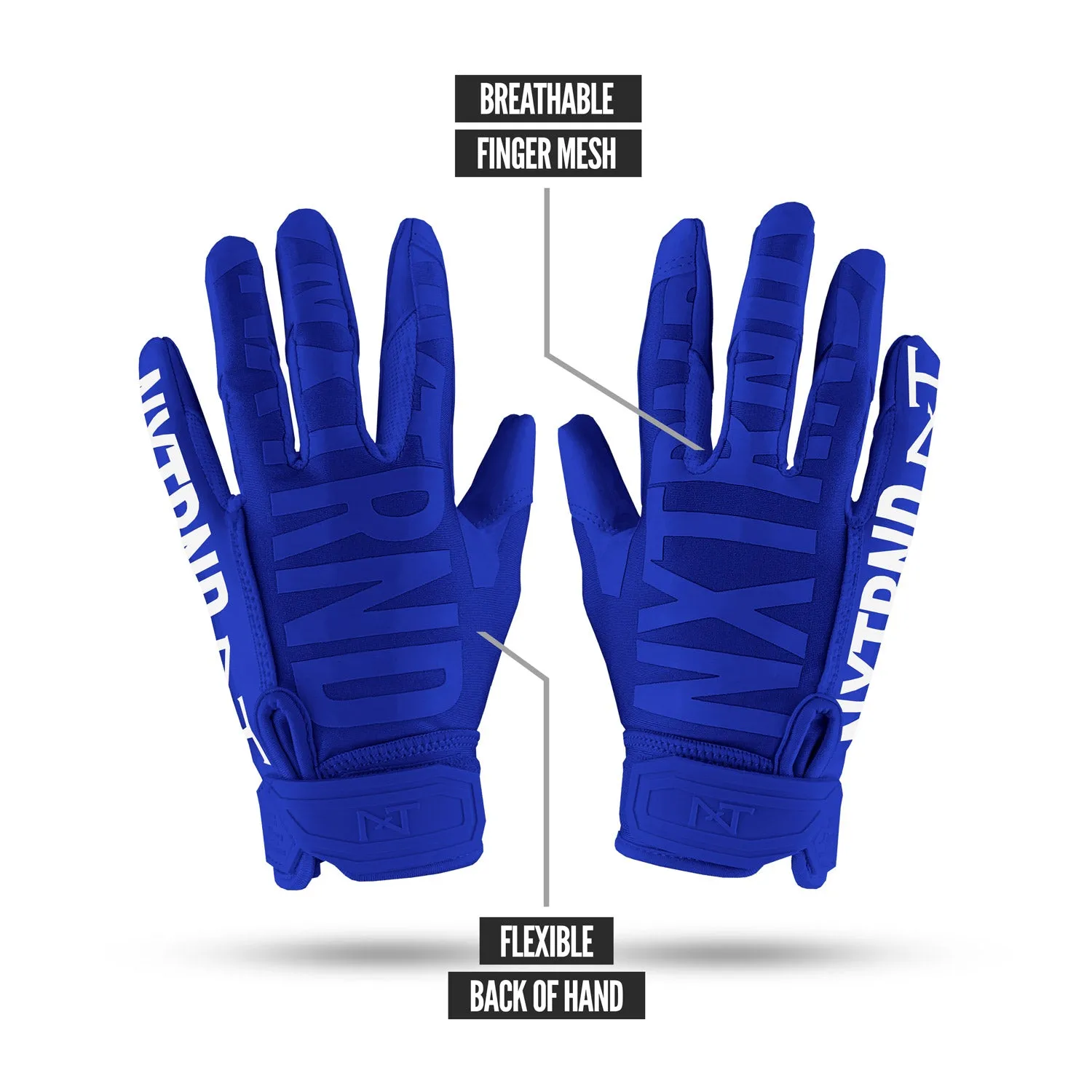 NXTRND G1 Football Gloves Blue