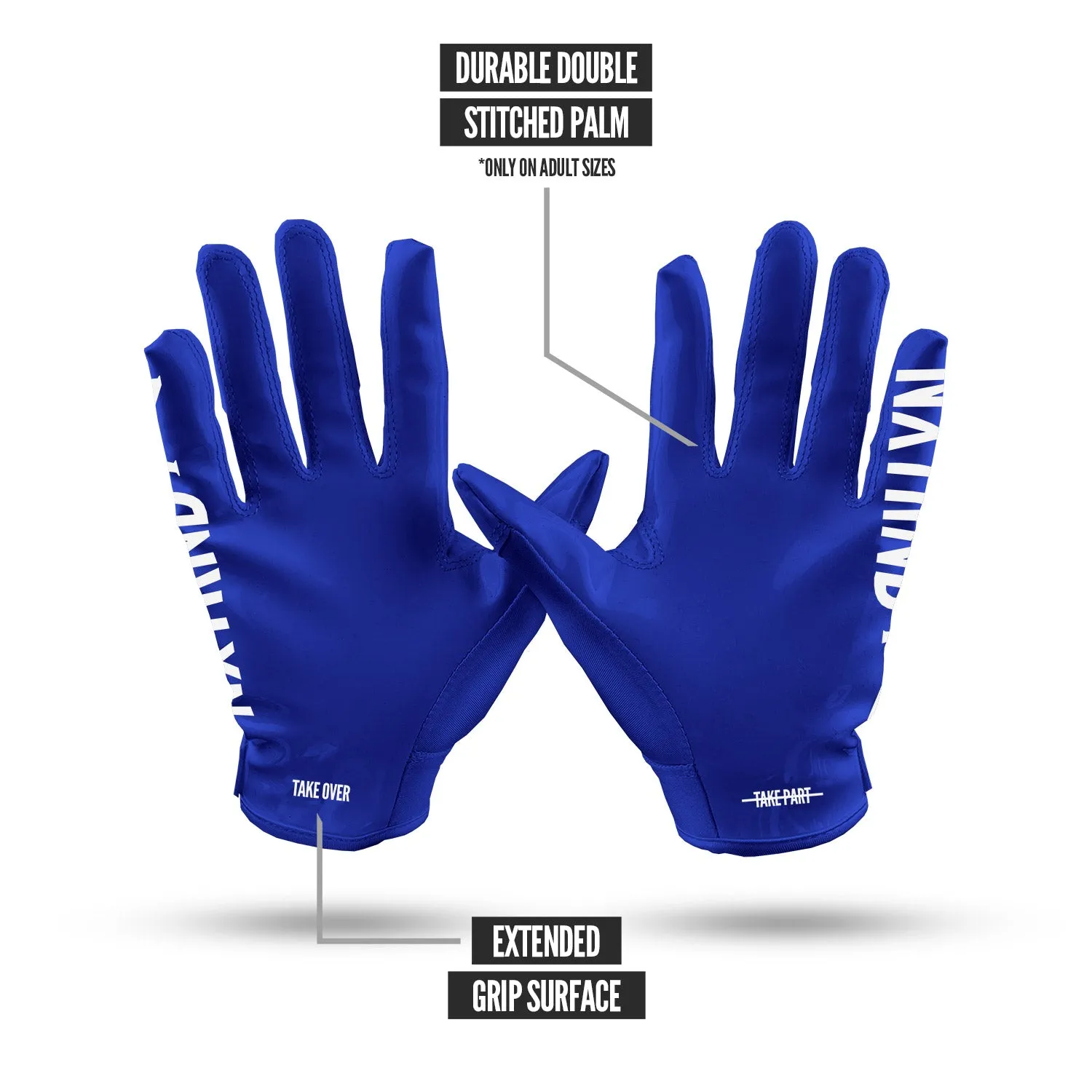 NXTRND G1 Football Gloves Blue