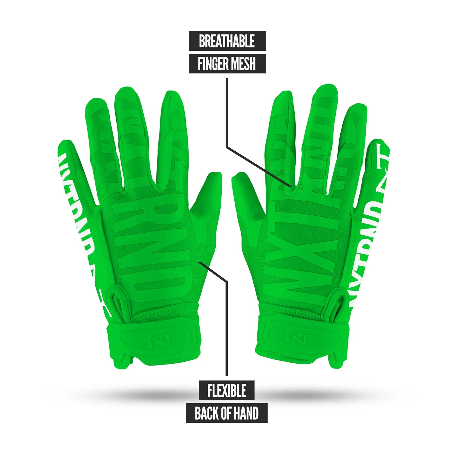 NXTRND G1 Football Gloves Green