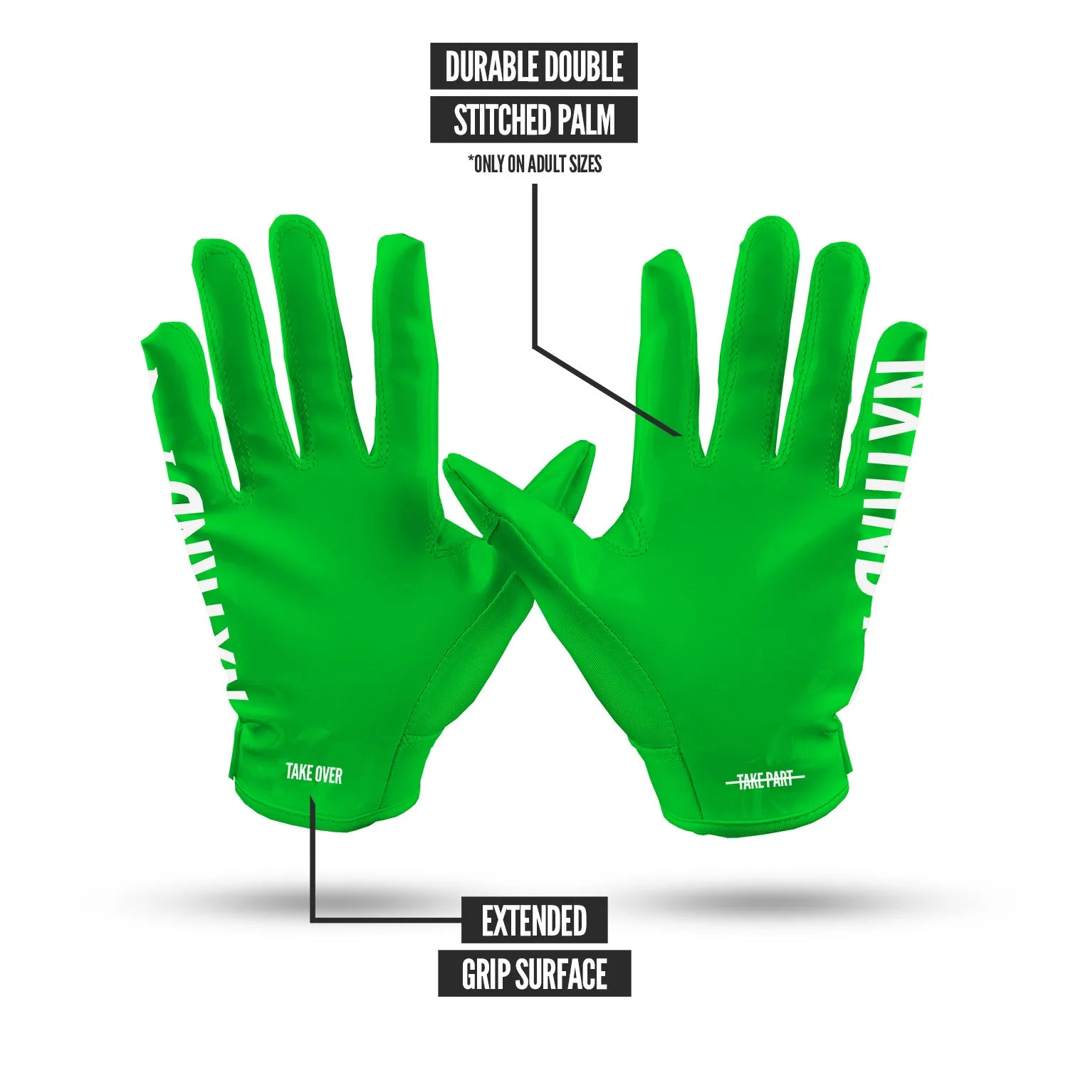 NXTRND G1 Football Gloves Green