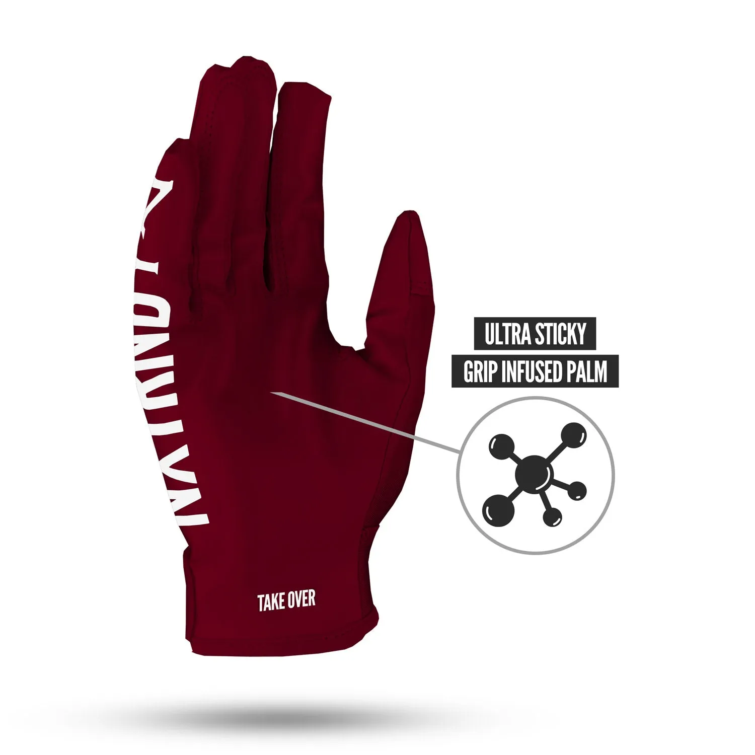 NXTRND G1 Football Gloves Maroon