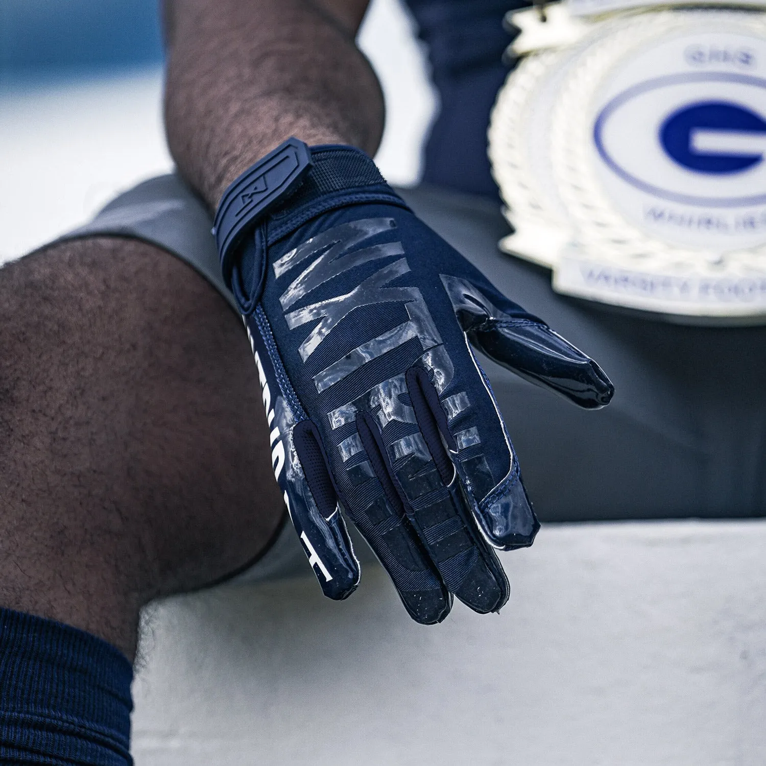 NXTRND G1 Football Gloves Navy Blue