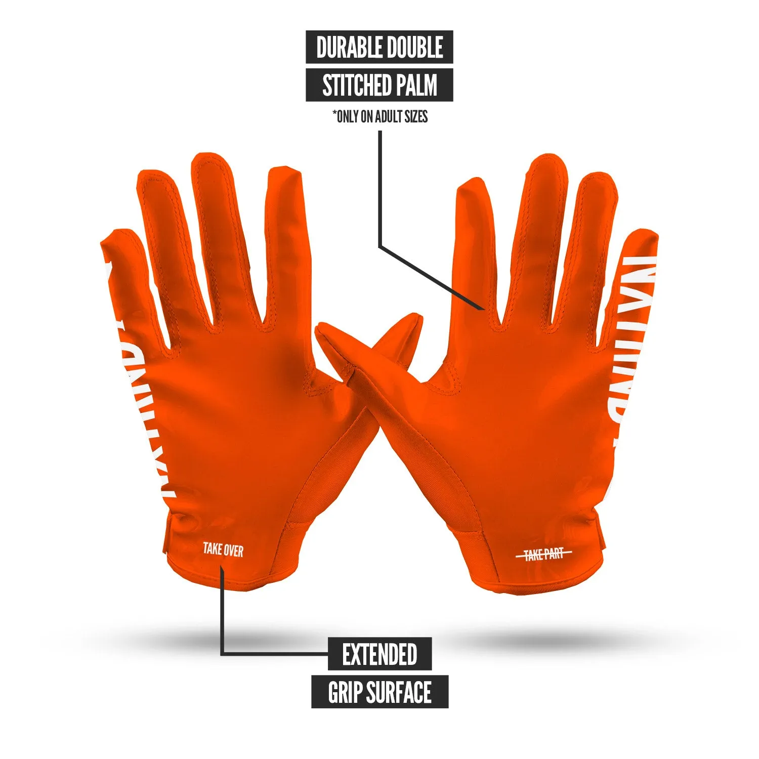 NXTRND G1 Football Gloves Orange