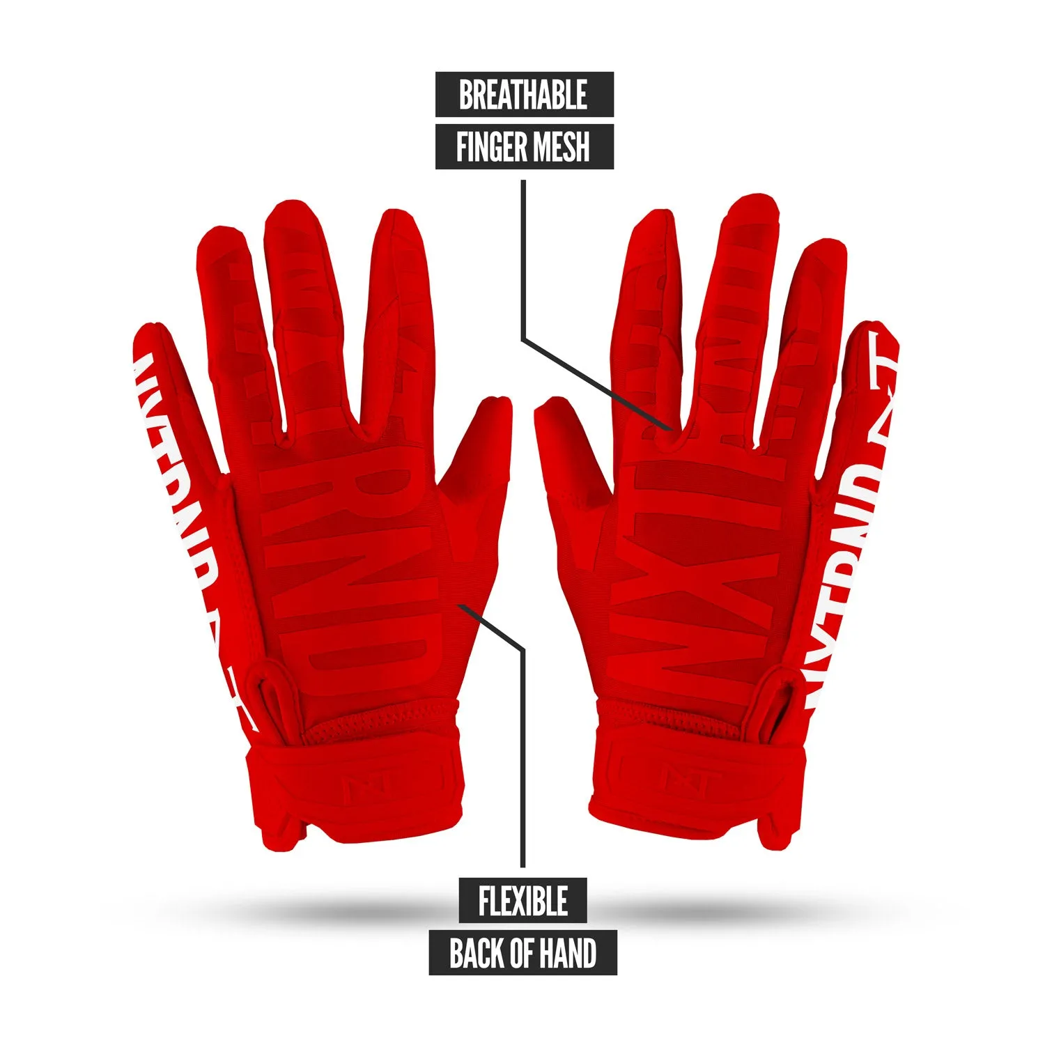 NXTRND G1 Football Gloves Red