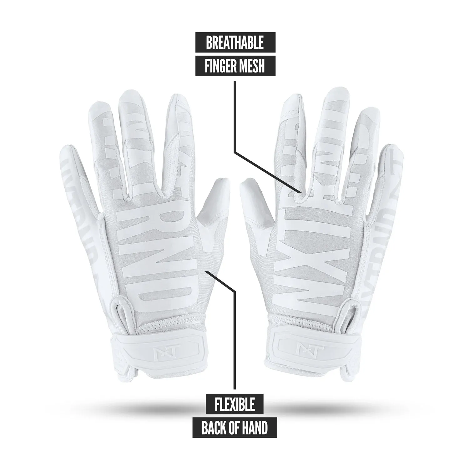 NXTRND G1 Football Gloves White