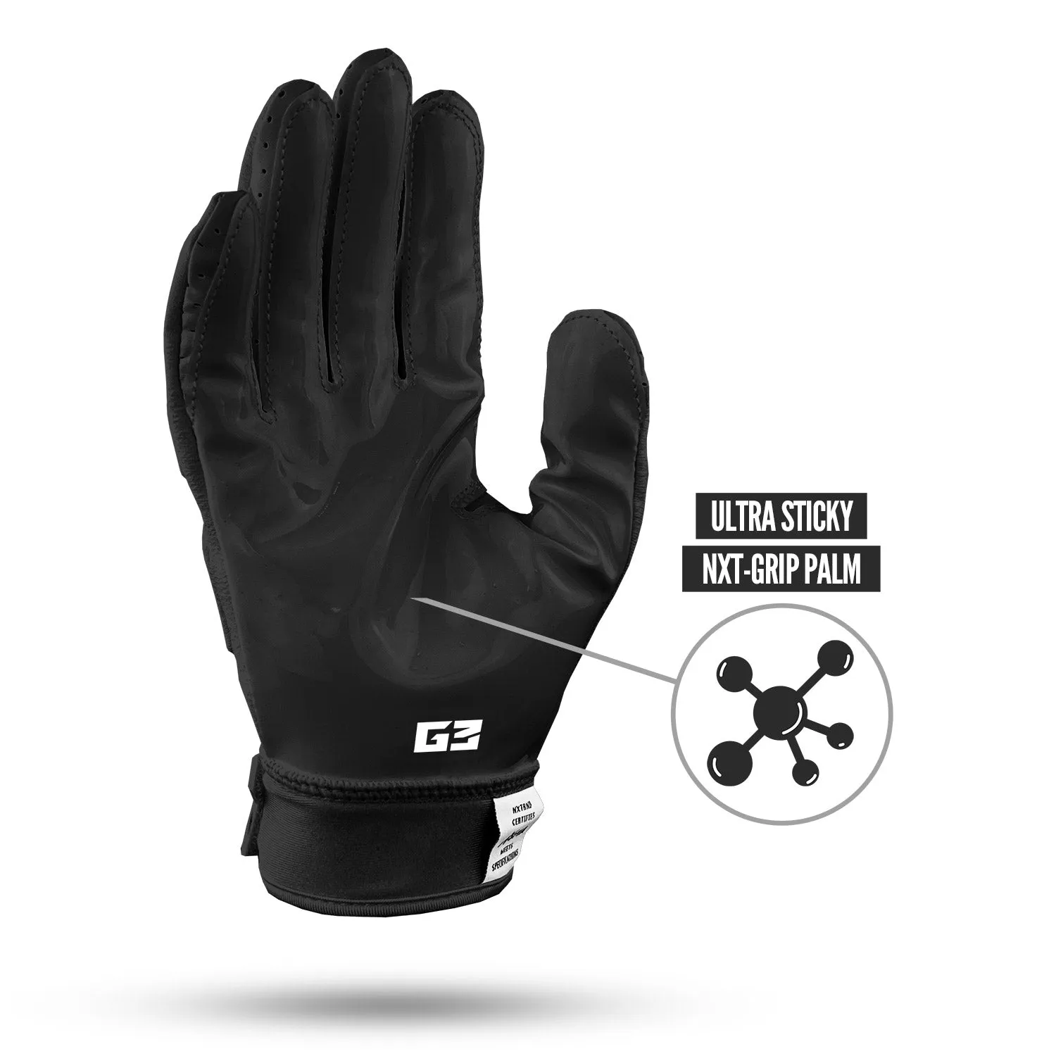 NXTRND G3 Padded Football Gloves Black