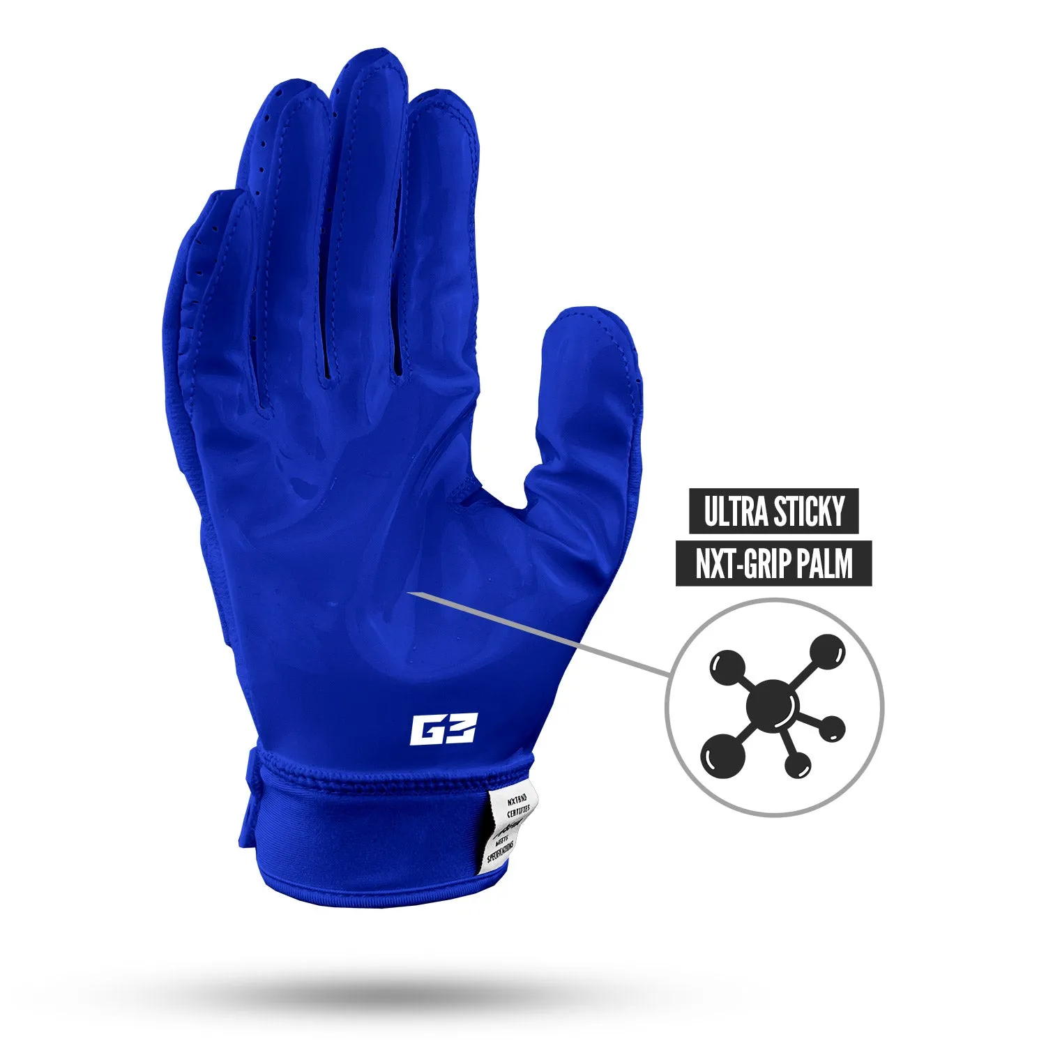 NXTRND G3 Padded Football Gloves Blue