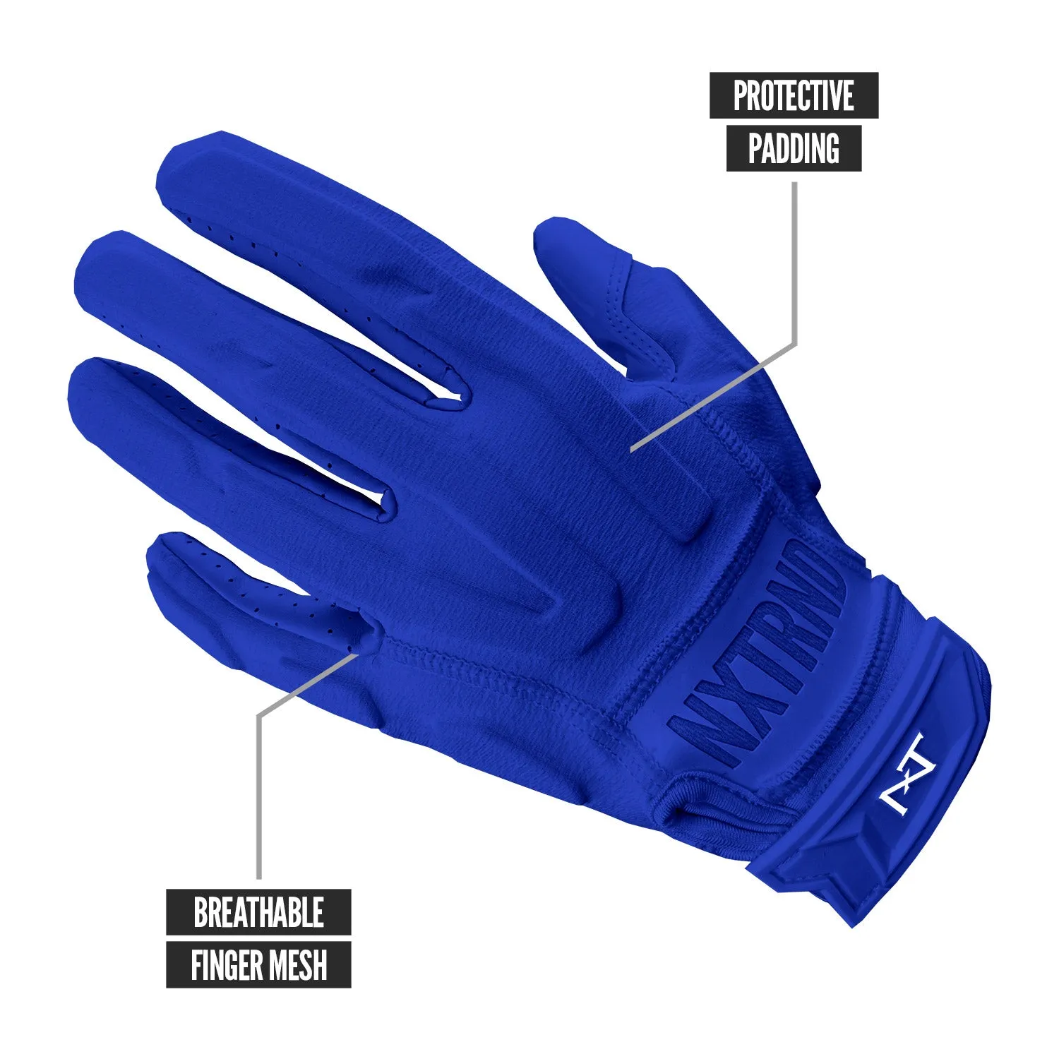 NXTRND G3 Padded Football Gloves Blue