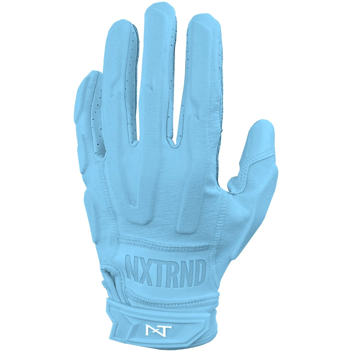 NXTRND G3 Padded Football Gloves Columbia Blue