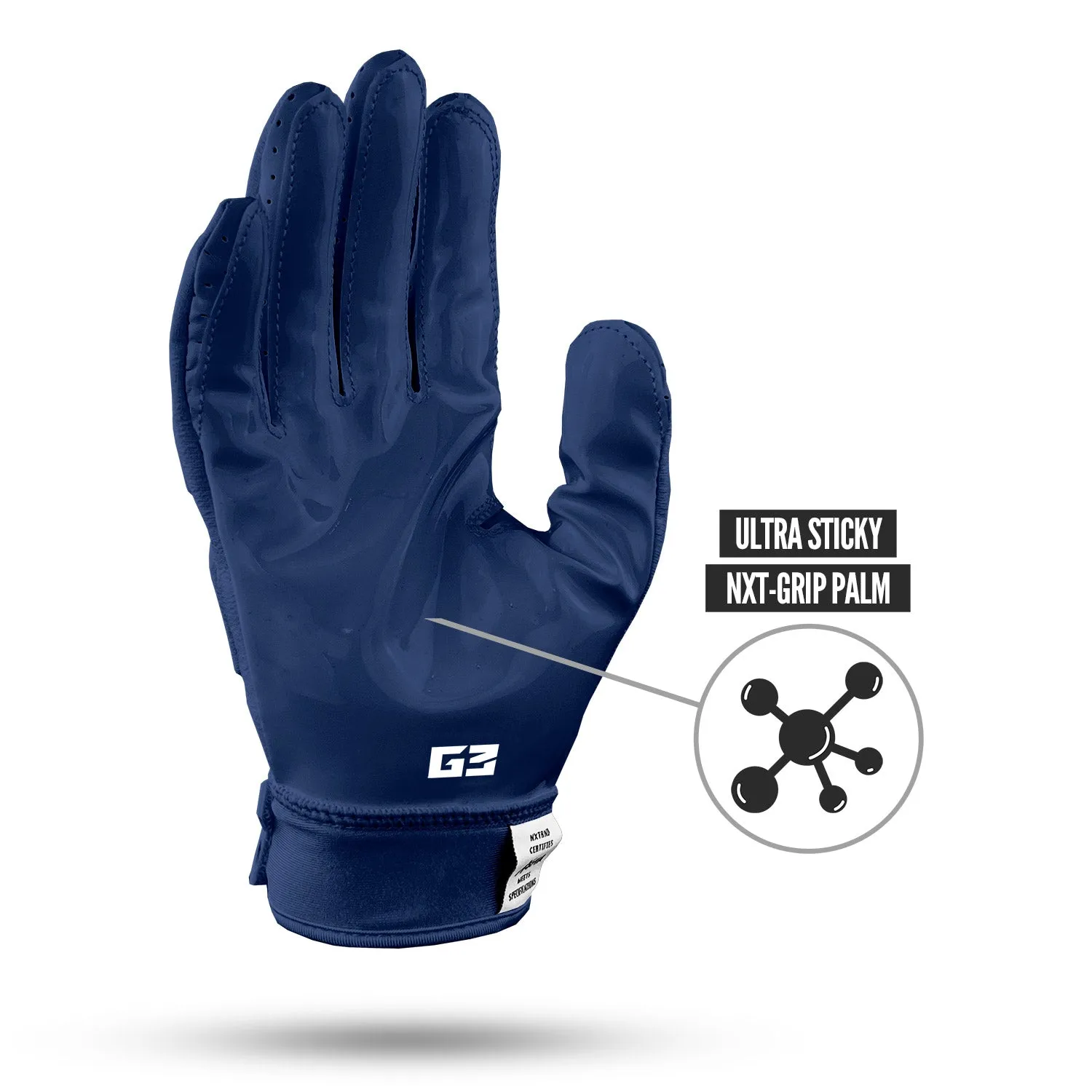 NXTRND G3 Padded Football Gloves Navy Blue