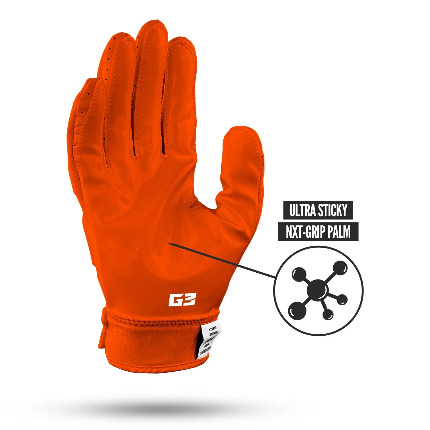 NXTRND G3 Padded Football Gloves Orange