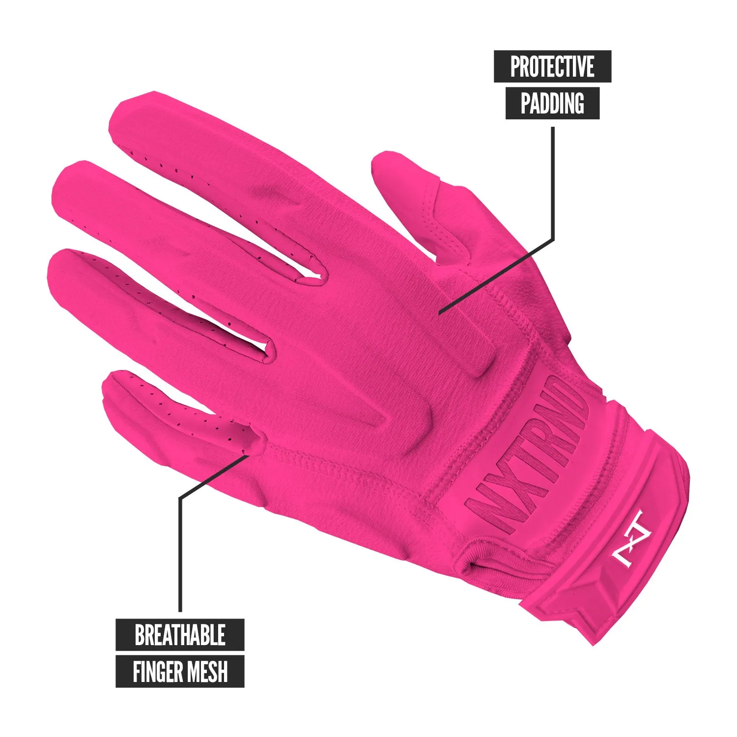 NXTRND G3 Padded Football Gloves Pink