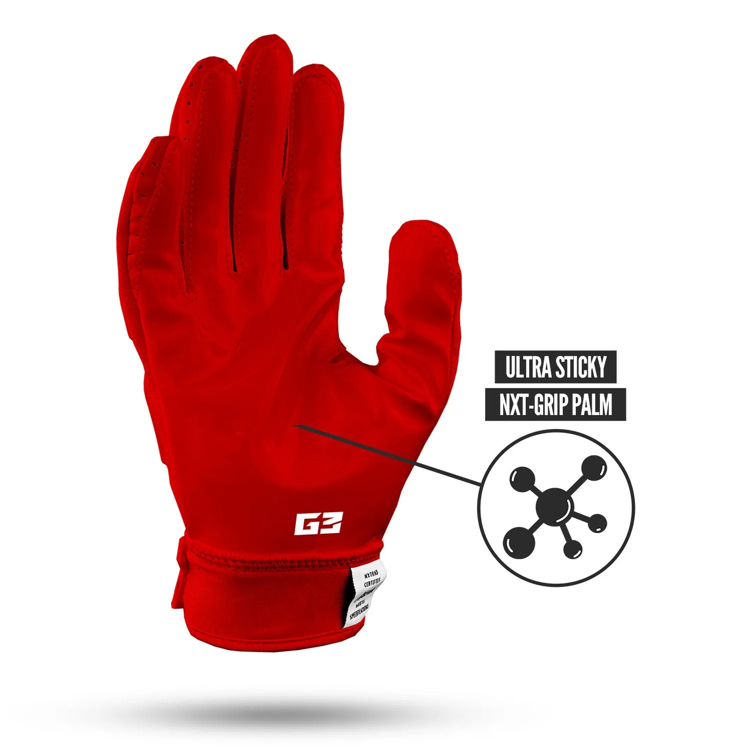 NXTRND G3 Padded Football Gloves Red