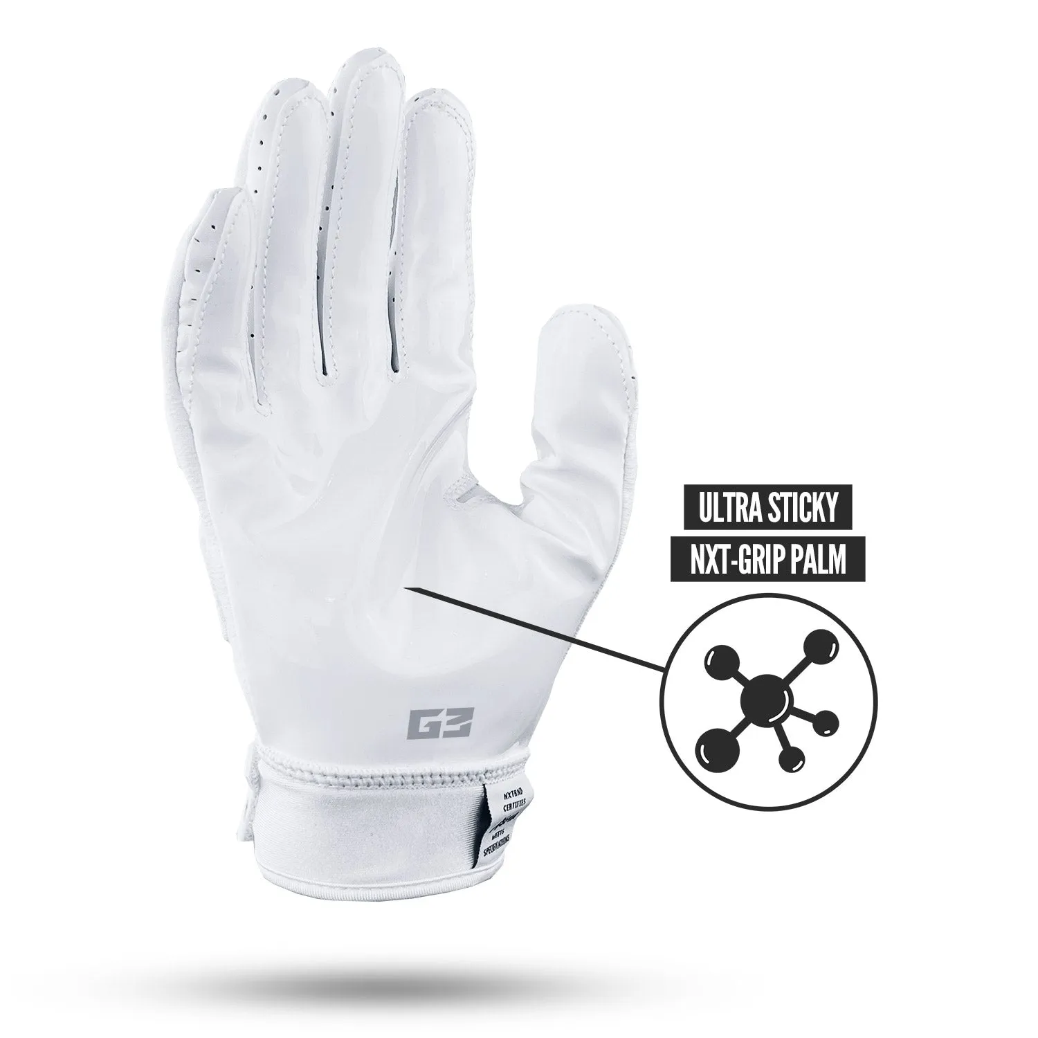 NXTRND G3 Padded Football Gloves White