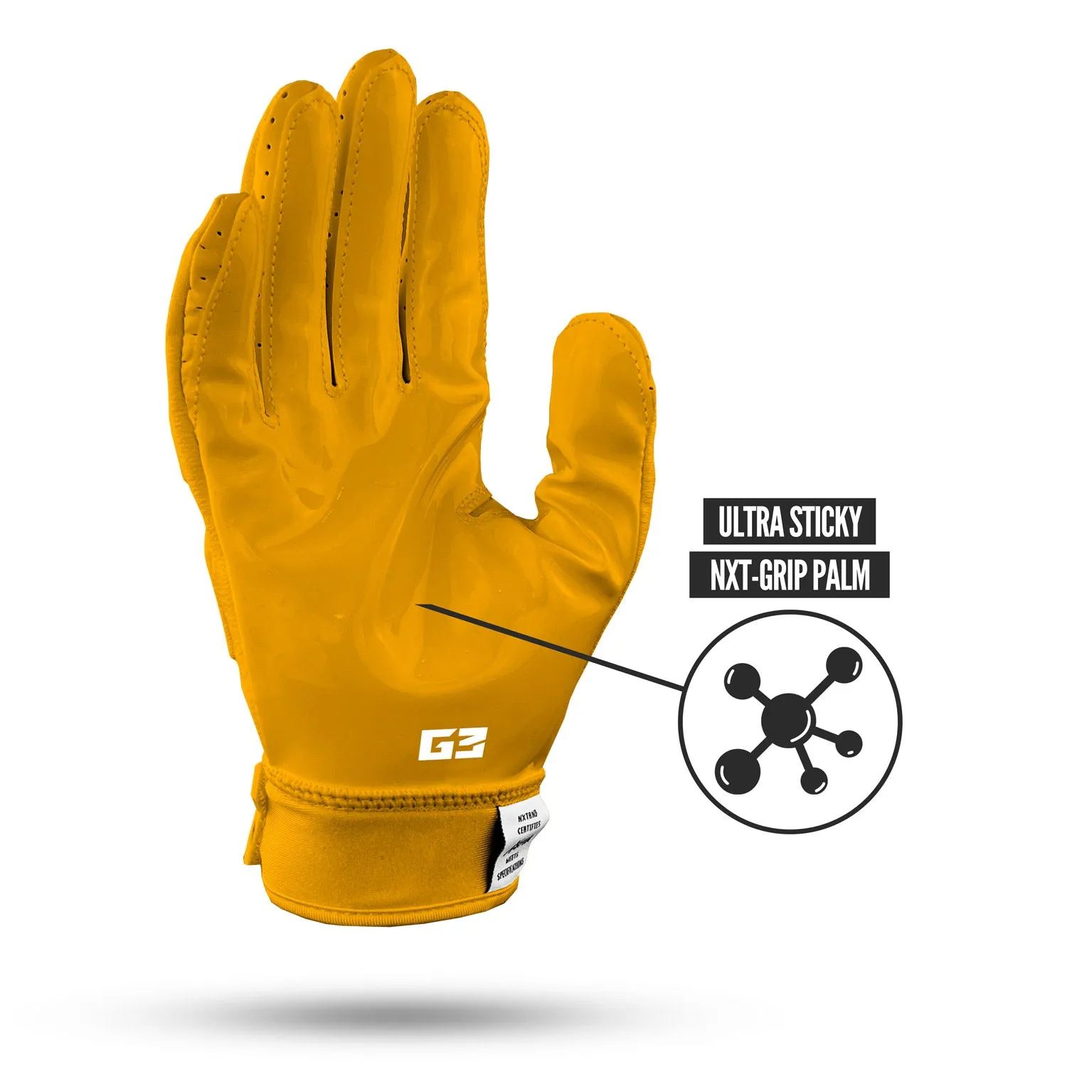 NXTRND G3 Padded Football Gloves Yellow