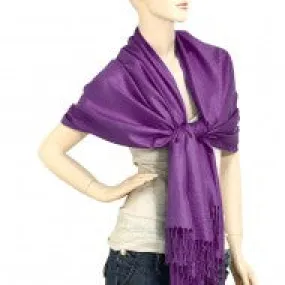 Pashmina Dark Purple Shawl A01-09