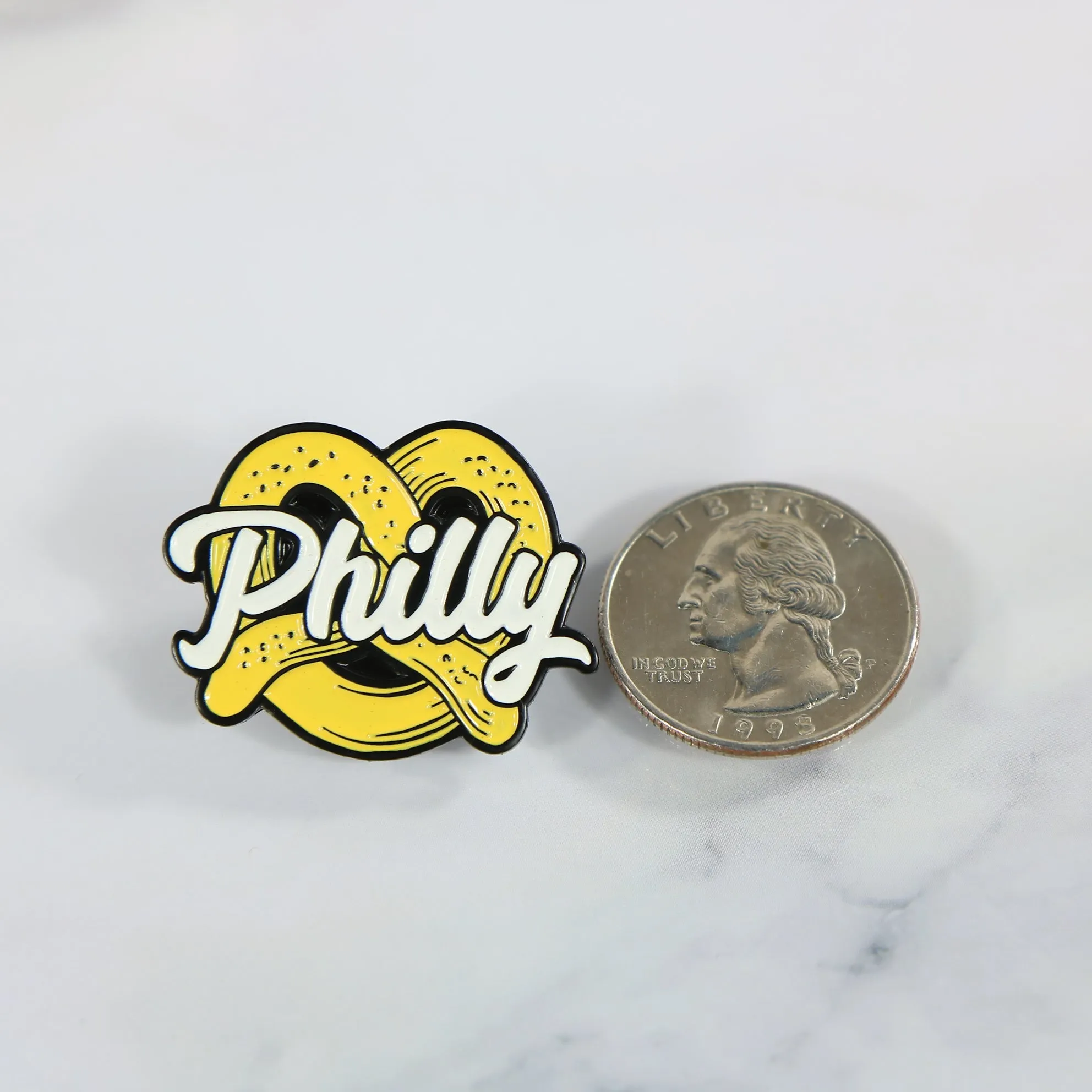 Philly Pretzel Fitted Cap Pin | Enamel Pin For Hat