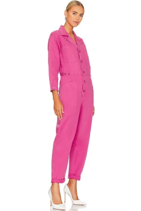 Pistola - Tanner Long Sleeve Jumpsuit - Fuchsia