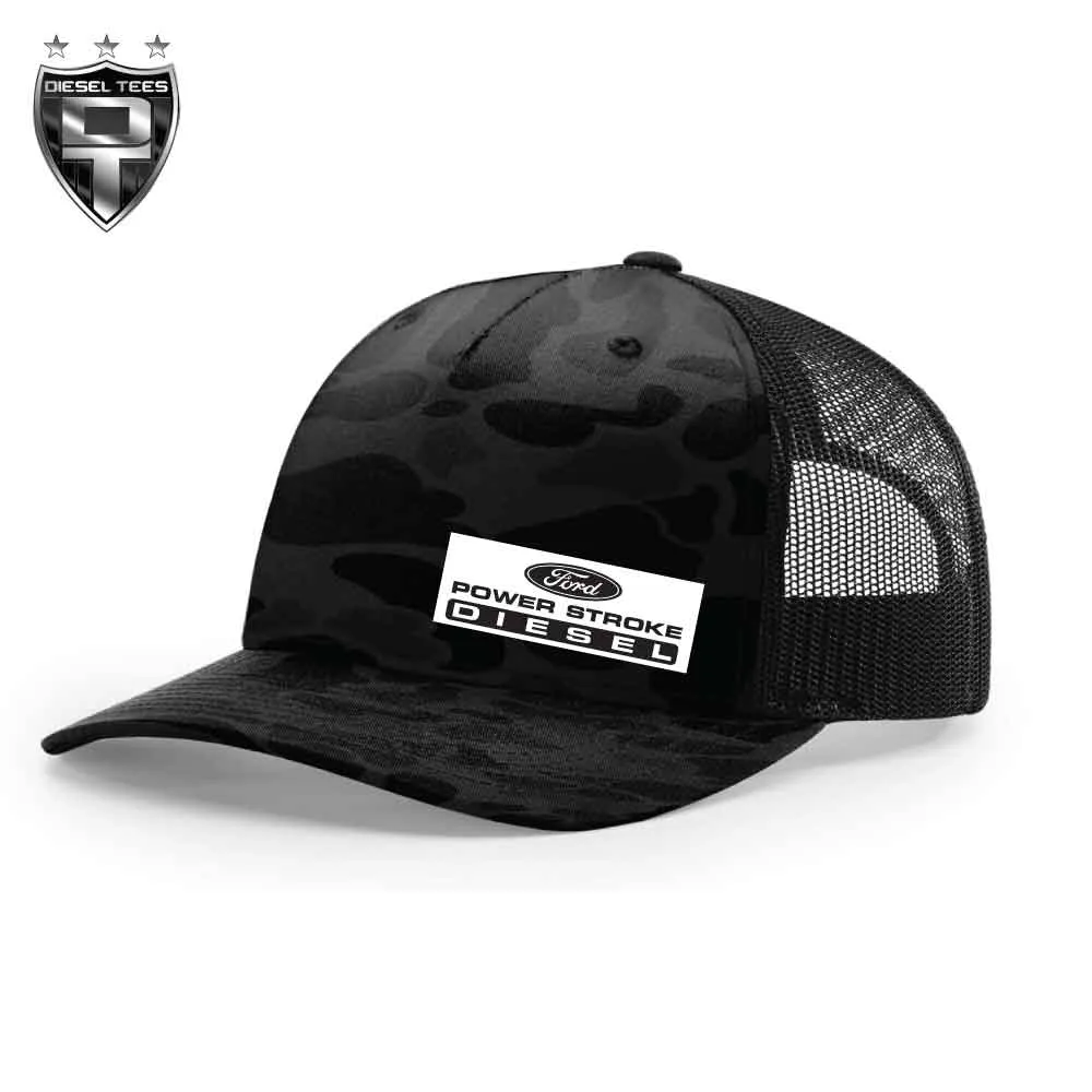 Power Stroke Duck Camo Black 112 Trucker SnapBack Hat