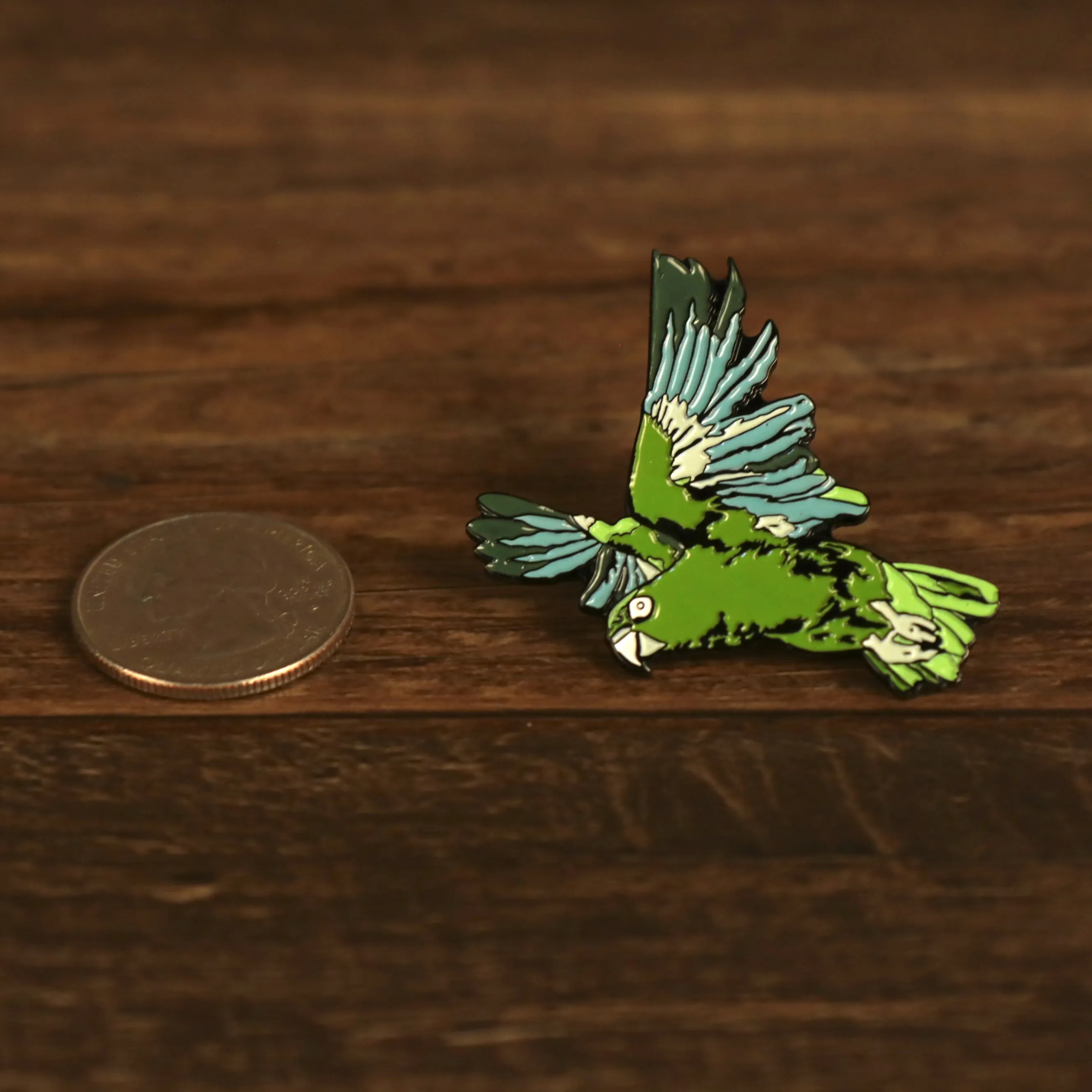 Puerto Rico Flying Parrot Fitted Cap Pin | Enamel Pin For Hat