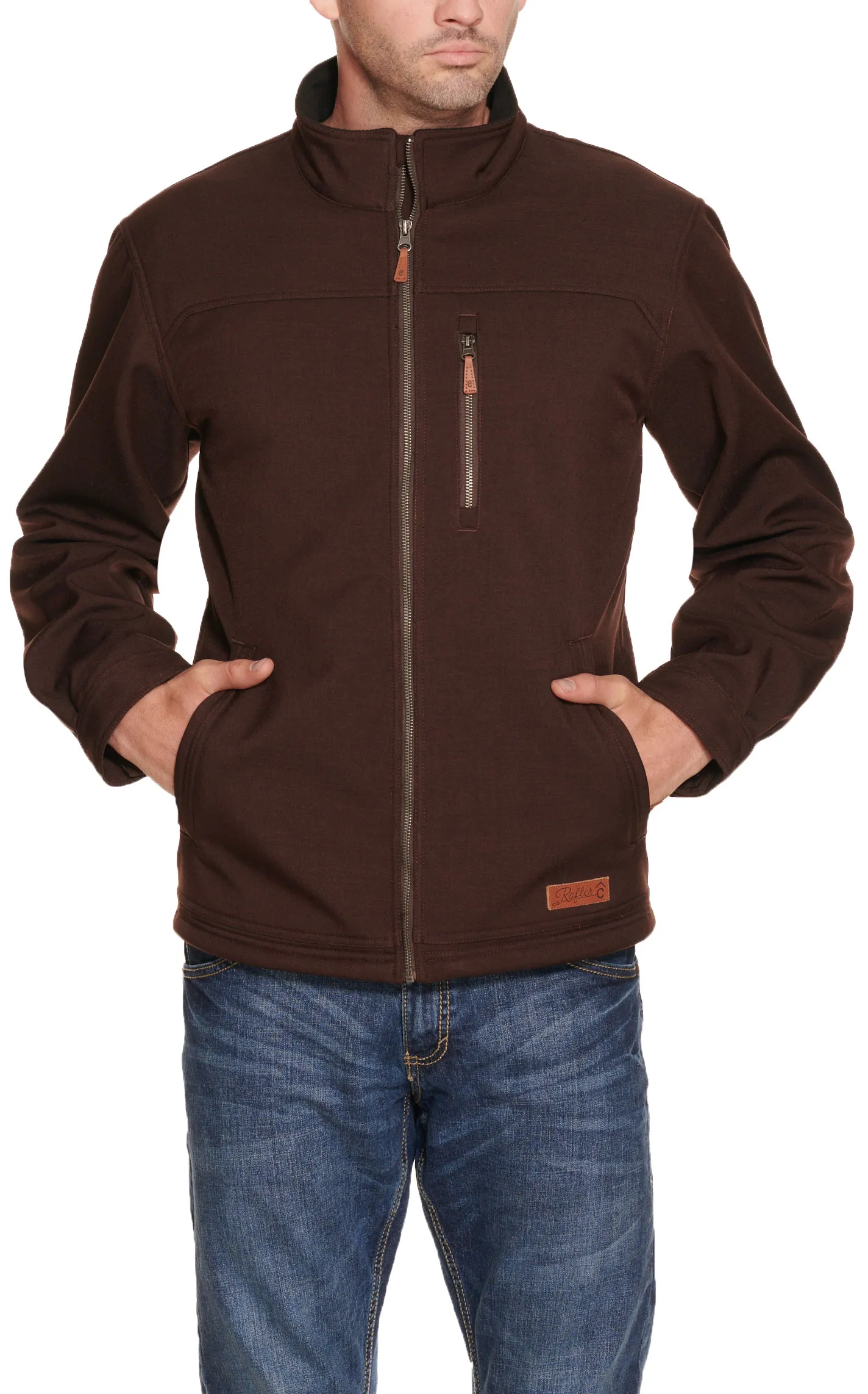 Rafter C Men's Dark Chocolate Bonded Jacket