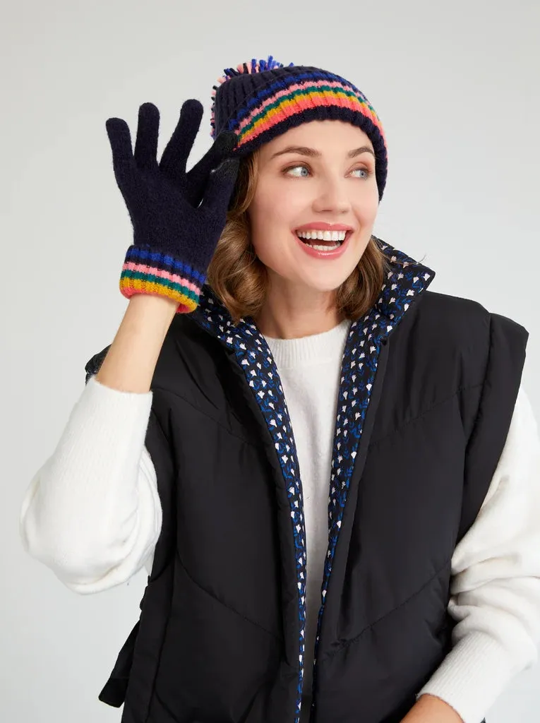 Ronen Touchscreen Gloves Navy