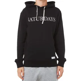 Saturdays Ditch Straight Serif Pullover HoodyBlack