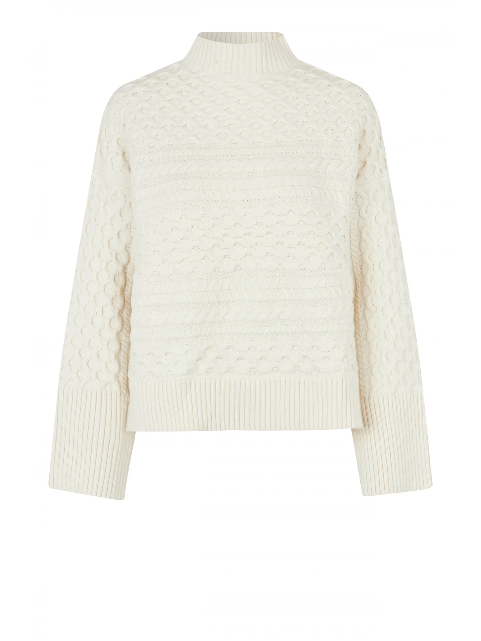 SECOND FEMALE SWEATER GLAVA KNIT T-NECK VAPOROUS WHITE