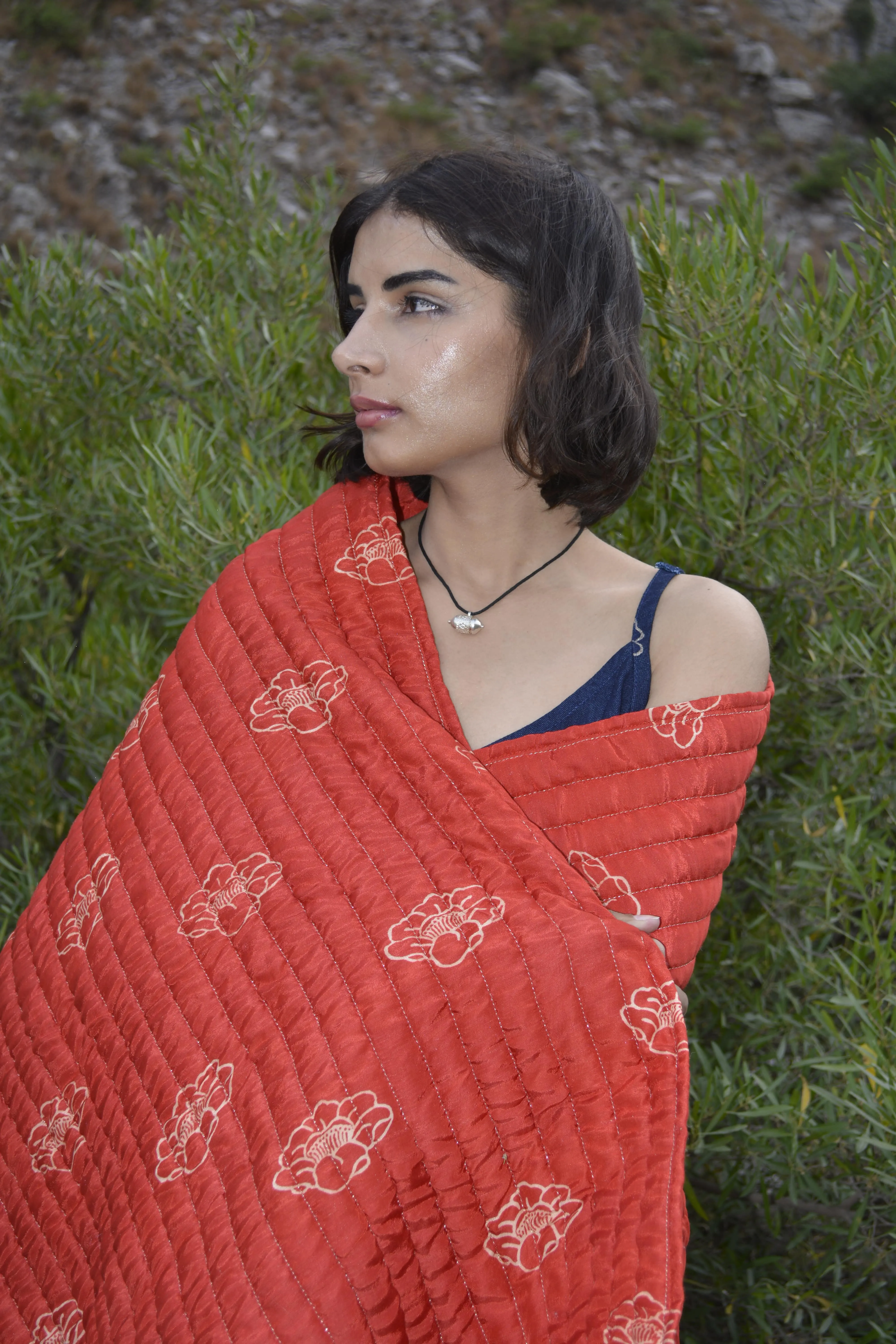 Shaman Shawl Vermillion