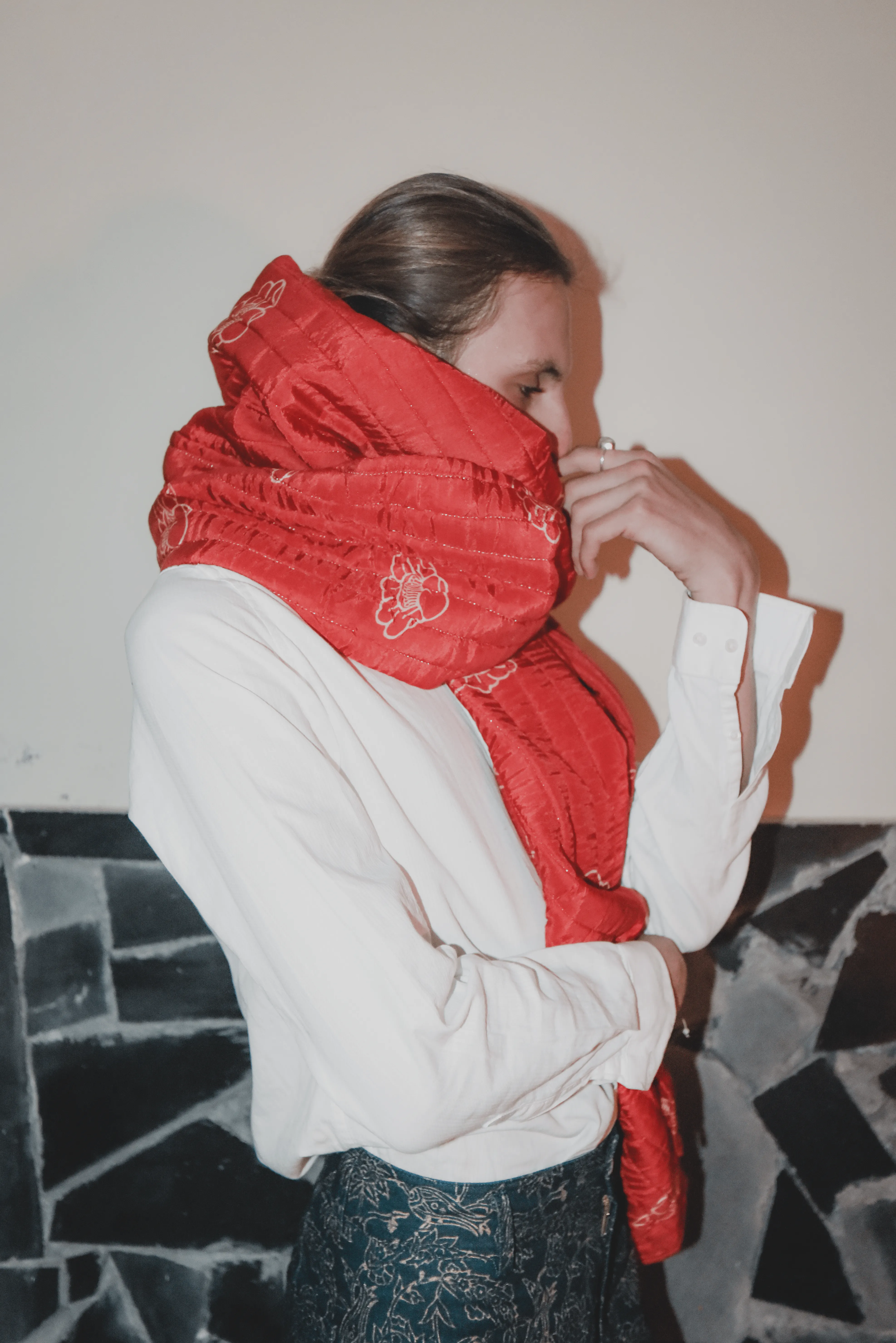 Shaman Shawl Vermillion