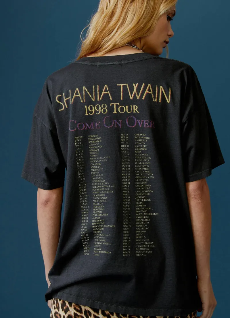 Shania Twain Come On over 1988 Tour Merch Tee