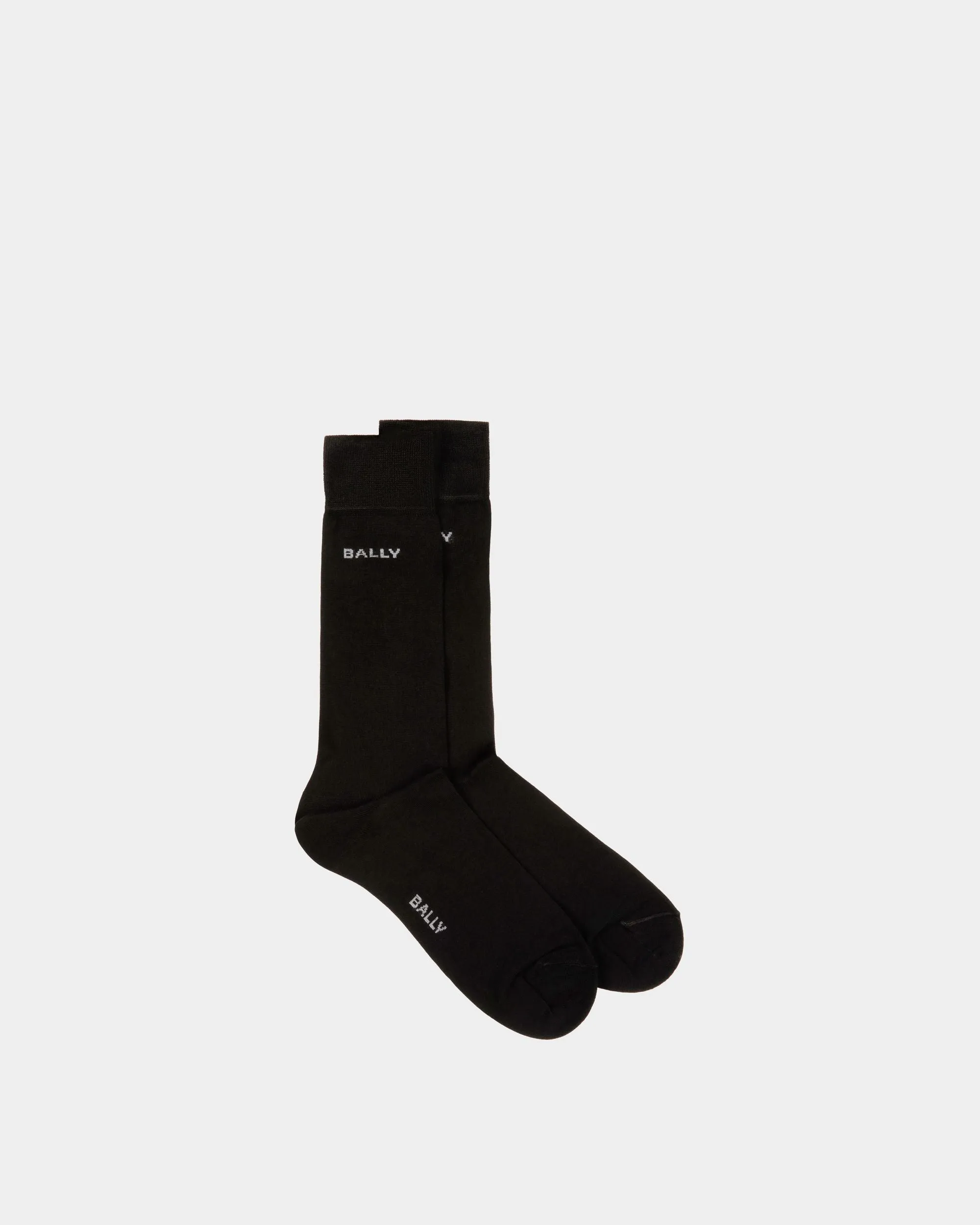 Socks In Black Cotton 